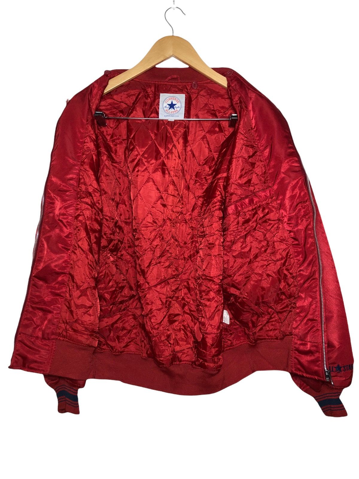 Converse × Vintage Vintage Converse Embroidered Varsity Jacket Size US XL / EU 56 / 4 - 3 Thumbnail