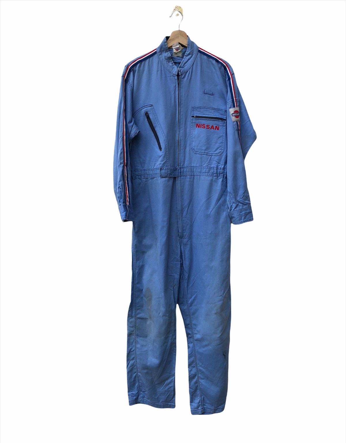 image of Gear For Sports x Racing Vintage Nissan Jumpsuit in Blue, Men's (Size 36)