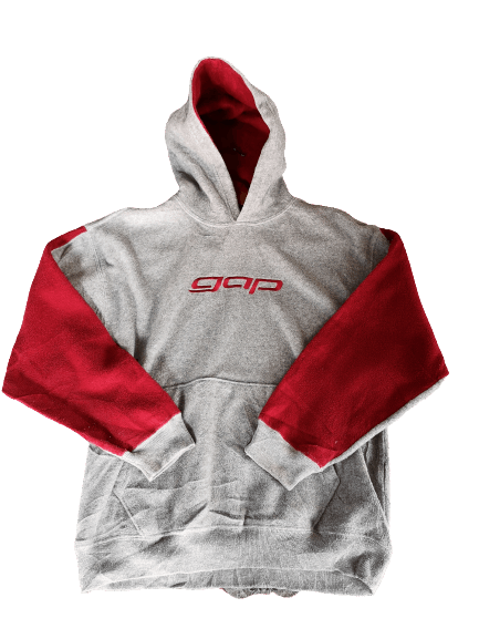 image of Gap Hoodie Pullover Sweater Big Logo in Red, Men's (Size Small)