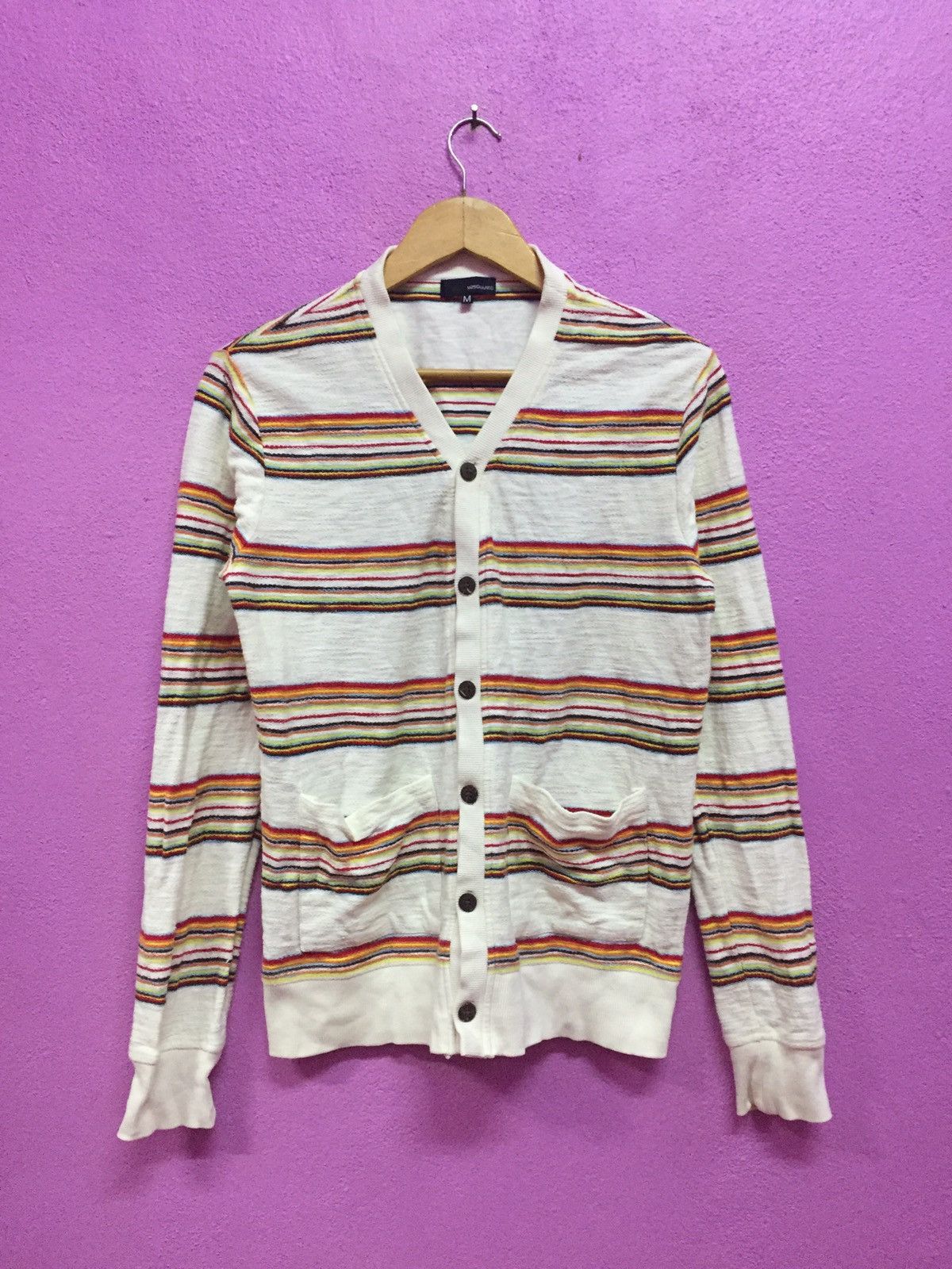 Japanese Brand M25QUARED Cardigan Size Medium Size US M / EU 48-50 / 2 - 1 Thumbnail