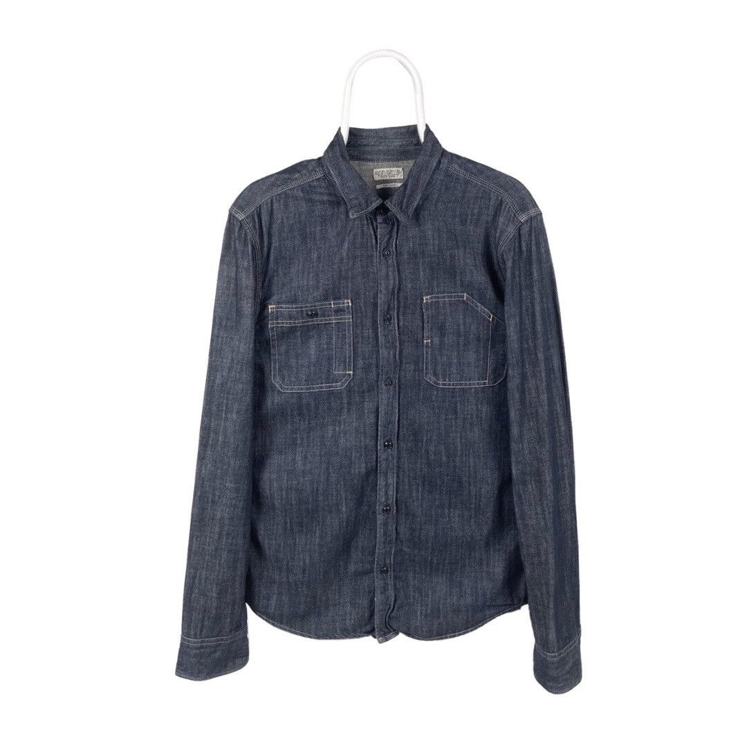 Allsaints Allsaints Spitalfields Denim Shirt Size US L / EU 52-54 / 3 - 1 Thumbnail
