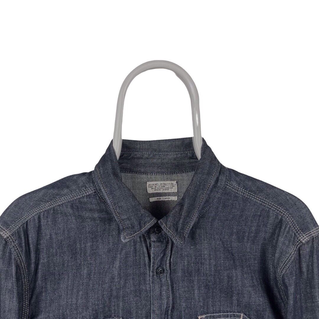 Allsaints Allsaints Spitalfields Denim Shirt Size US L / EU 52-54 / 3 - 3 Thumbnail