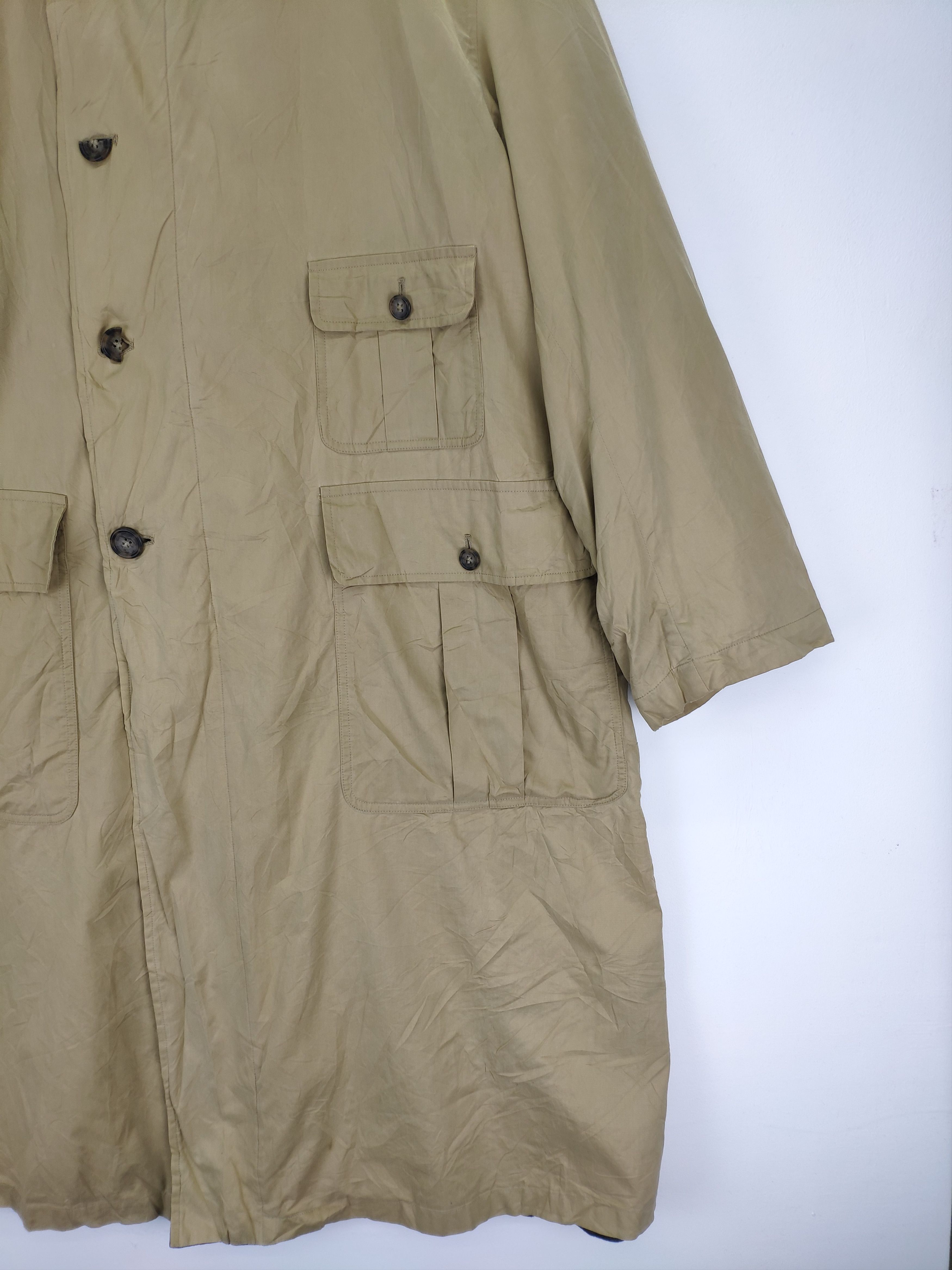 Allegri × Vintage Vintage Allegri Raincoat Wool Linen Long Coat Size US L / EU 52-54 / 3 - 9 Thumbnail