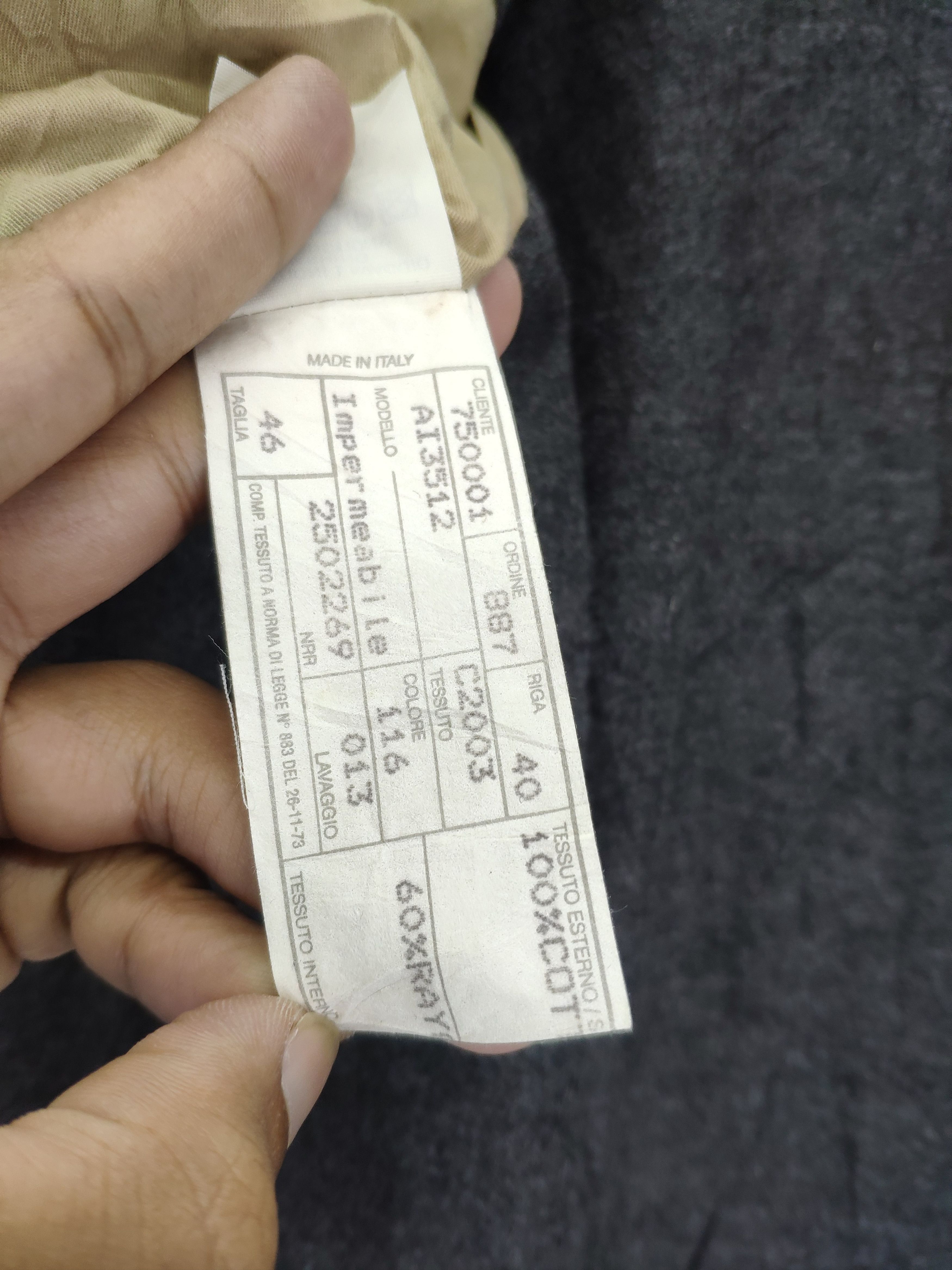 Allegri × Vintage Vintage Allegri Raincoat Wool Linen Long Coat Size US L / EU 52-54 / 3 - 5 Thumbnail
