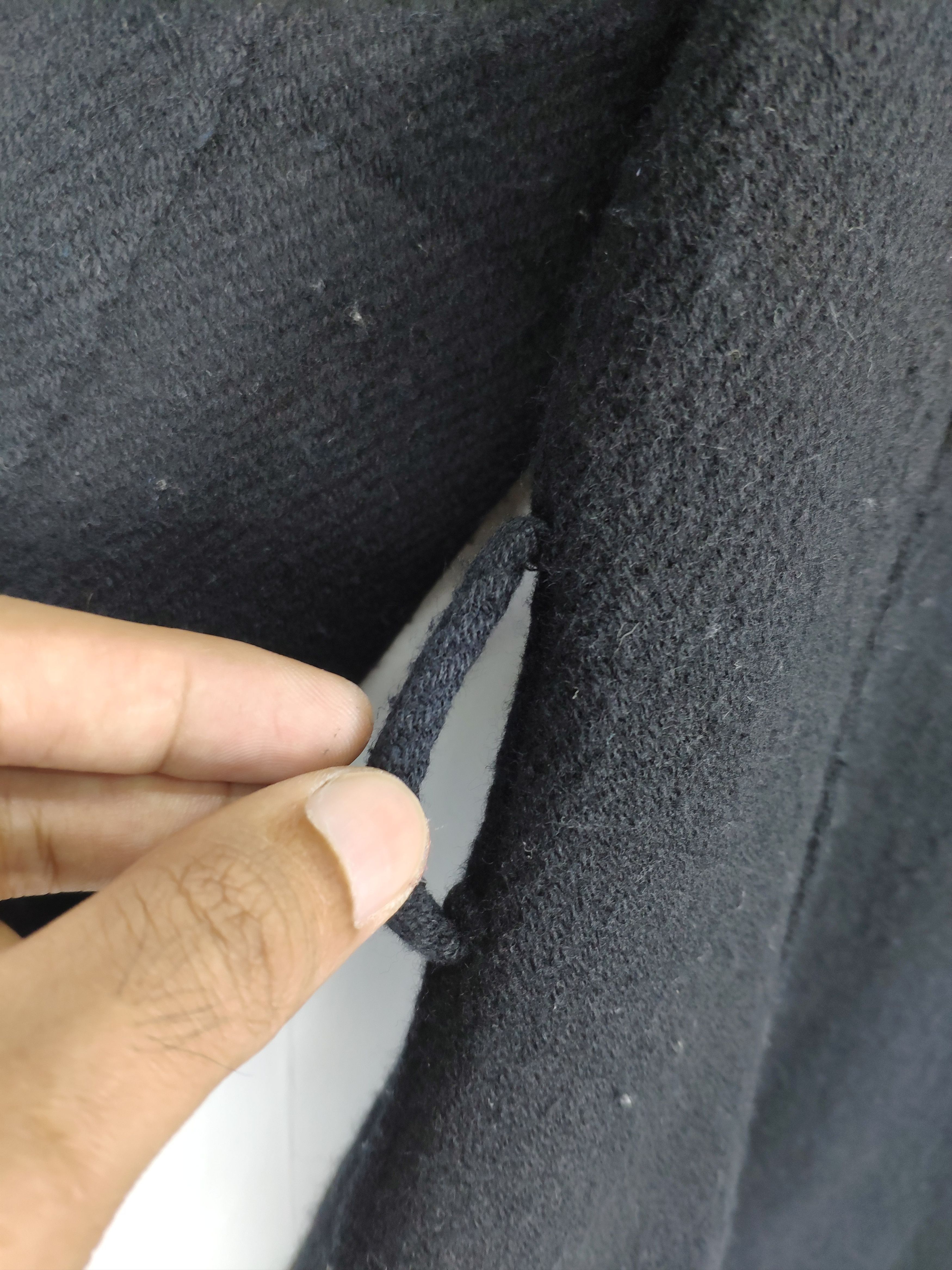 Designer × Yohji Yamamoto Ined by Yohji Yamamoto Wool Black Coat Size S / US 4 / IT 40 - 13 Thumbnail