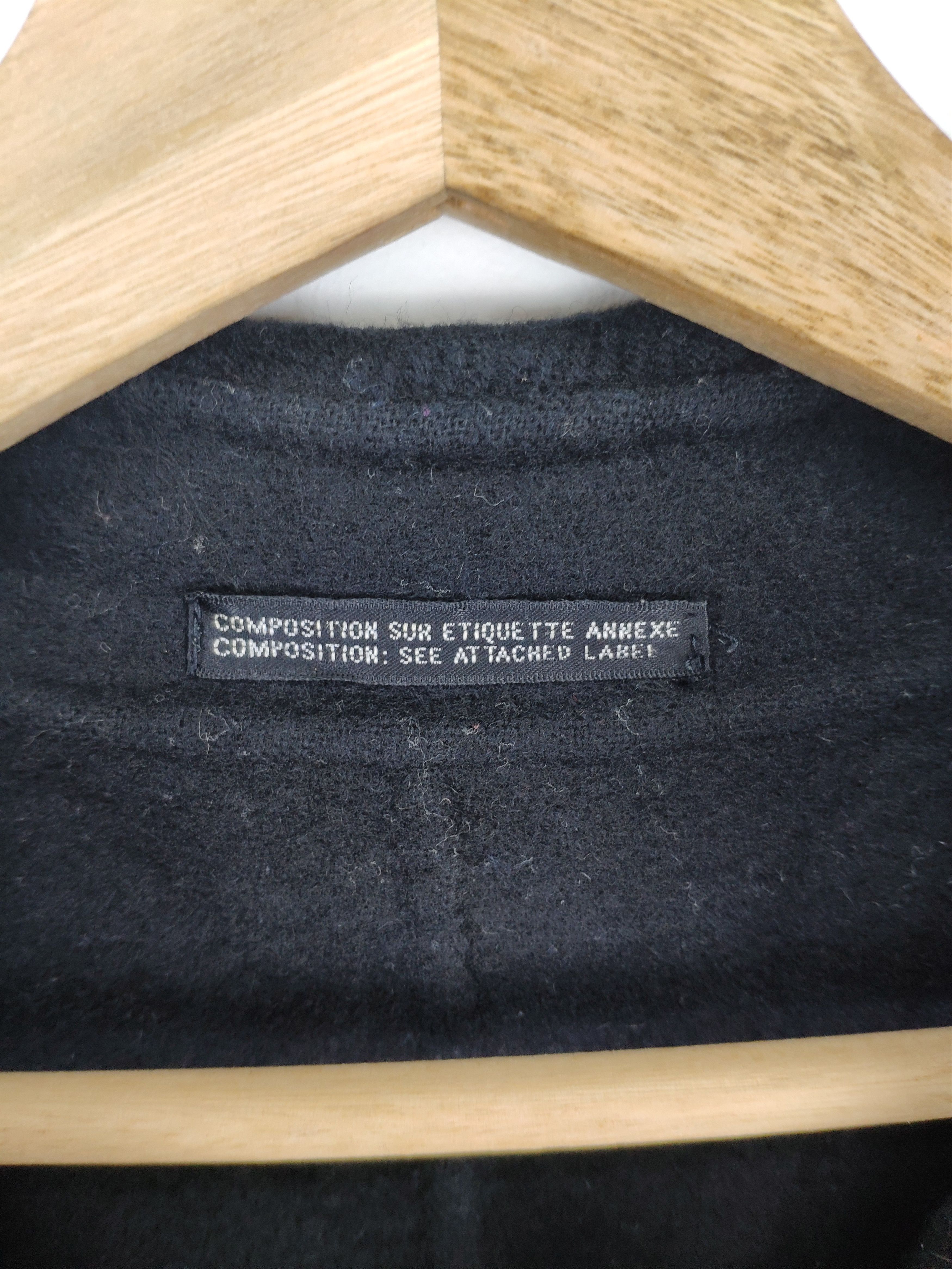 Designer × Yohji Yamamoto Ined by Yohji Yamamoto Wool Black Coat Size S / US 4 / IT 40 - 18 Thumbnail
