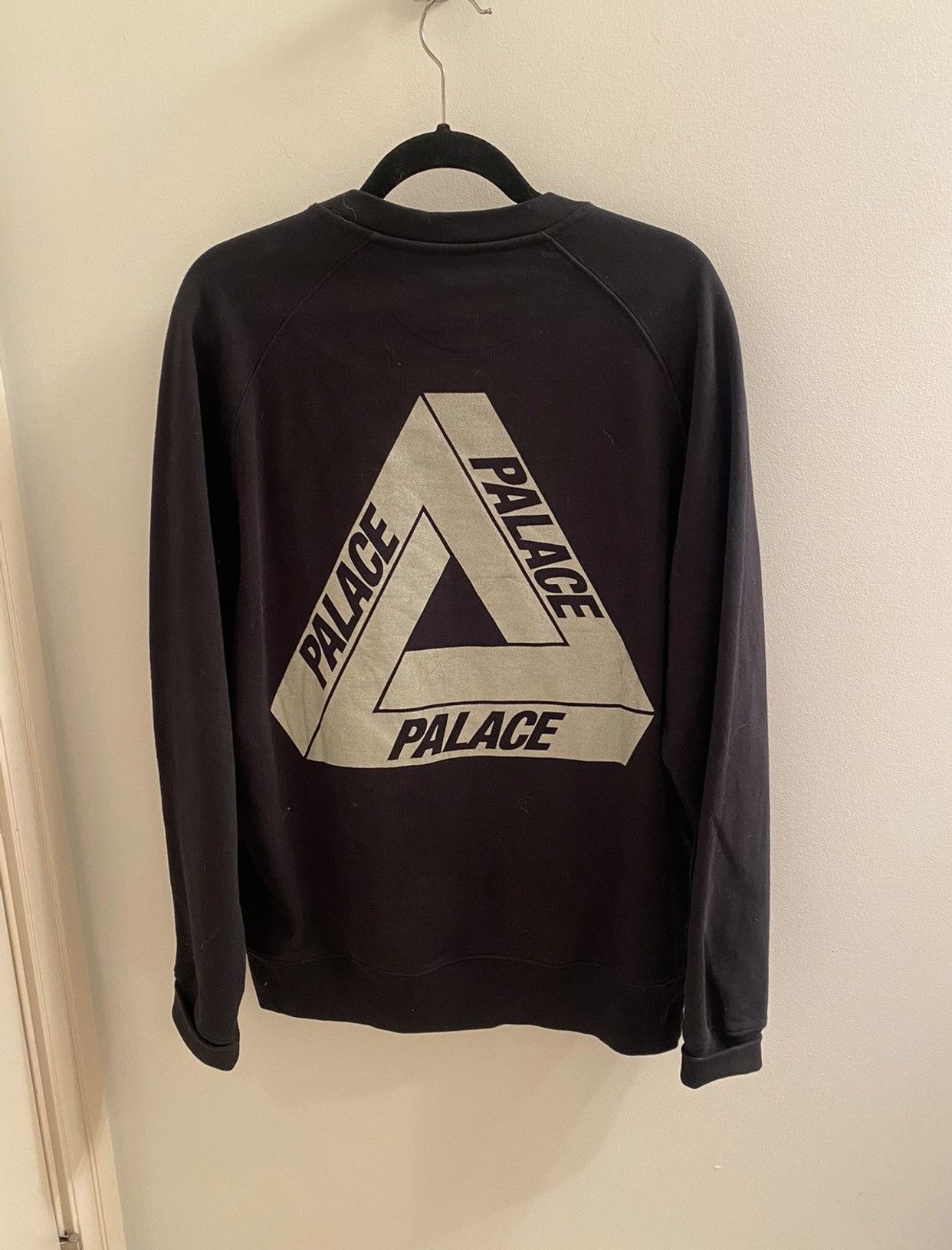 image of Palace Tri Ferg Sweater in Black, Men's (Size XL)