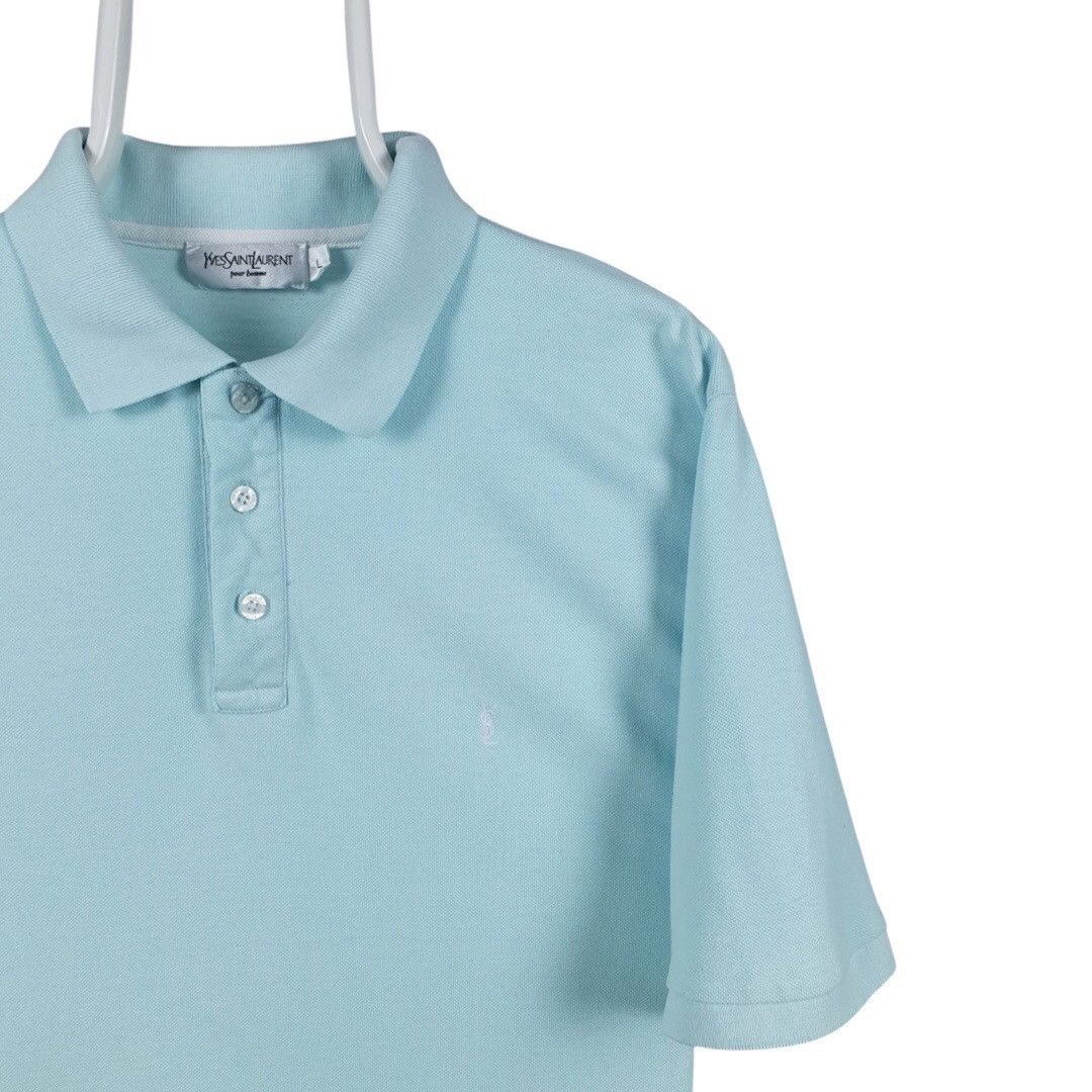 Yves Saint Laurent Yves Saint Laurent Logo Polo Size US L / EU 52-54 / 3 - 2 Thumbnail