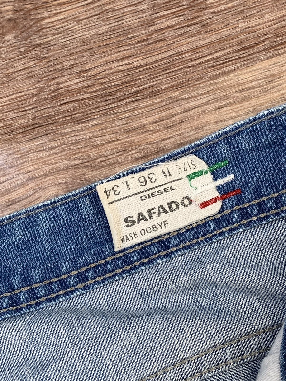 Diesel × Vintage Diesel Distressed Safado Jeans W36 L34 Size US 36 / EU 52 - 11 Thumbnail
