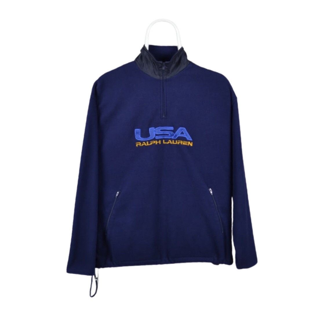 Polo Ralph Lauren × Vintage Vintage Ralph Lauren Polo Sport Fleece USA Size US M / EU 48-50 / 2 - 1 Thumbnail