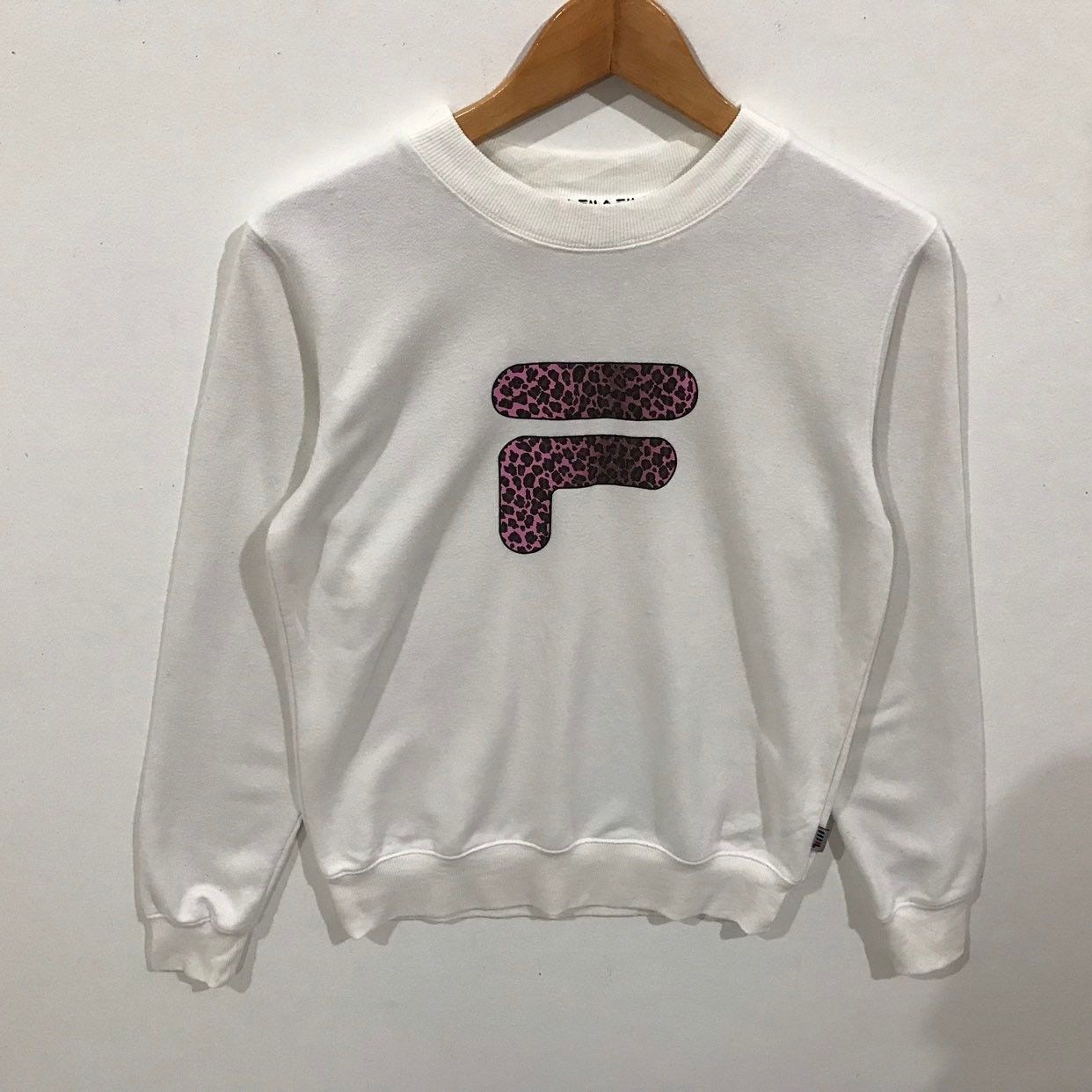 Fila vintage fila big logo jumper pullover sweatshirt Size US M / EU 48-50 / 2 - 2 Thumbnail