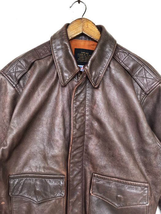 Vintage Vintage TYPE A-2 Leather Jacket by AVIREX LTD. | Grailed