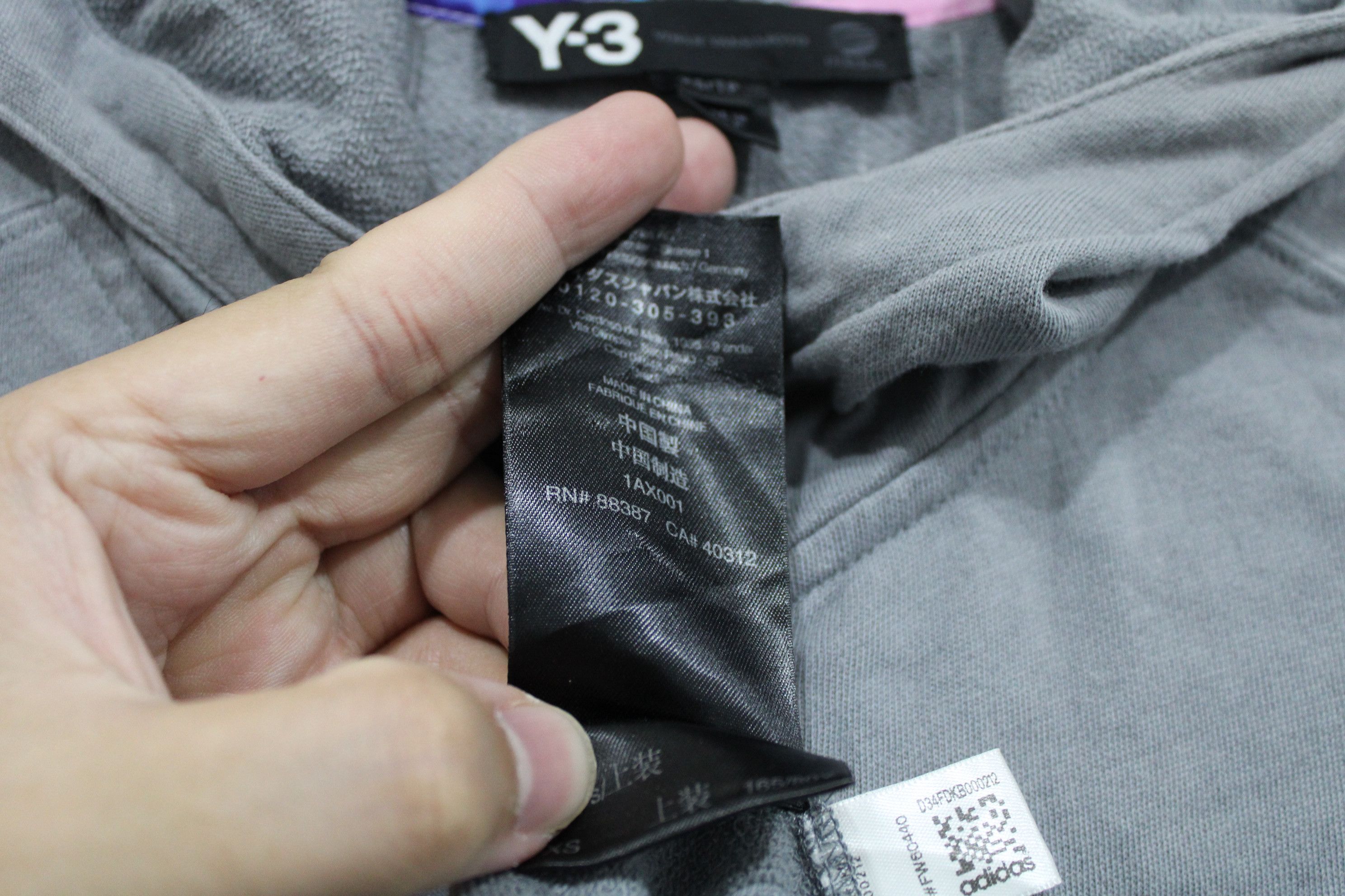 Adidas Adidas Y3 Yohji Yamamoto Grey Hoodie Size US XS / EU 42 / 0 - 7 Thumbnail