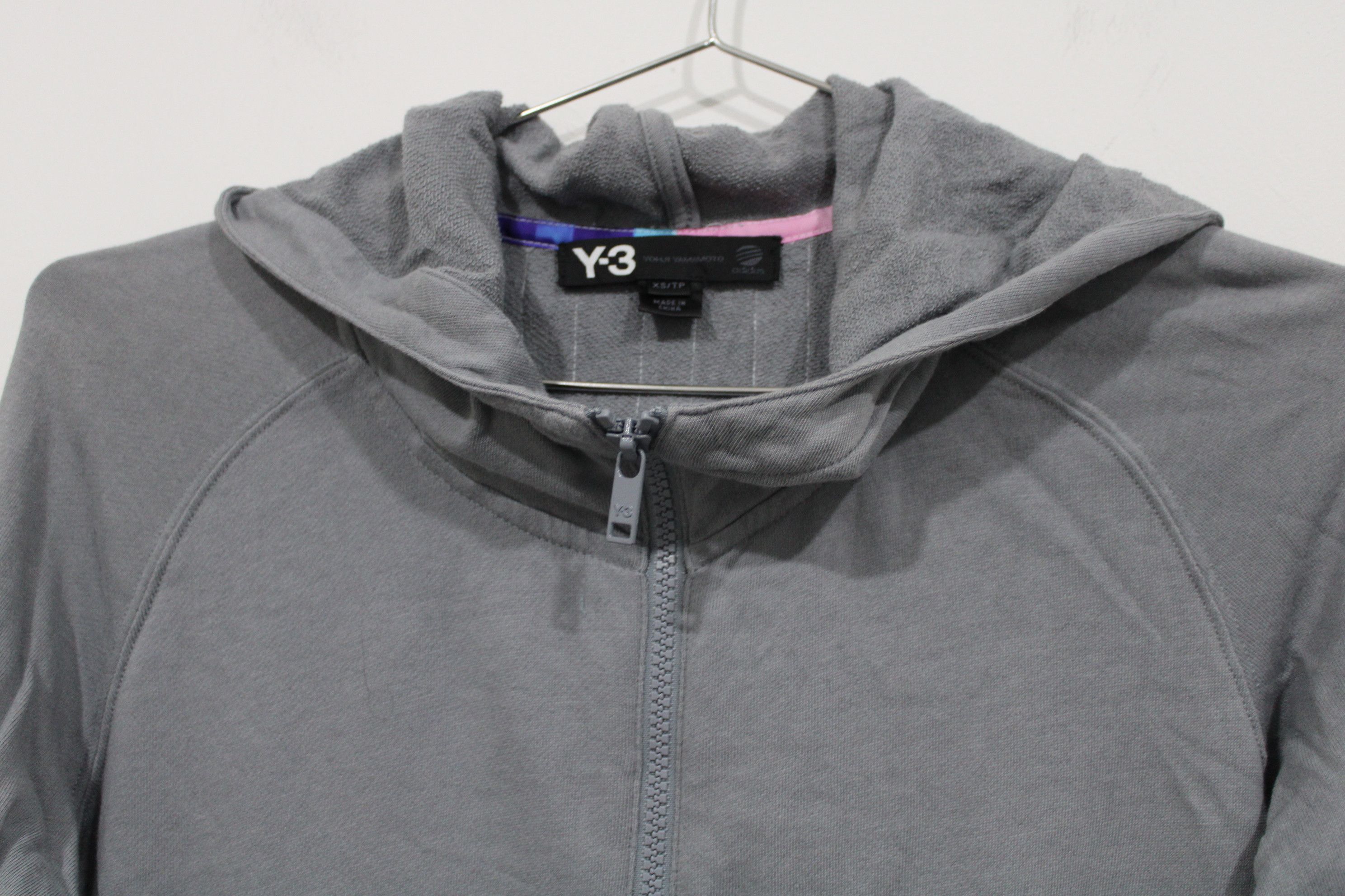 Adidas Adidas Y3 Yohji Yamamoto Grey Hoodie Size US XS / EU 42 / 0 - 2 Thumbnail
