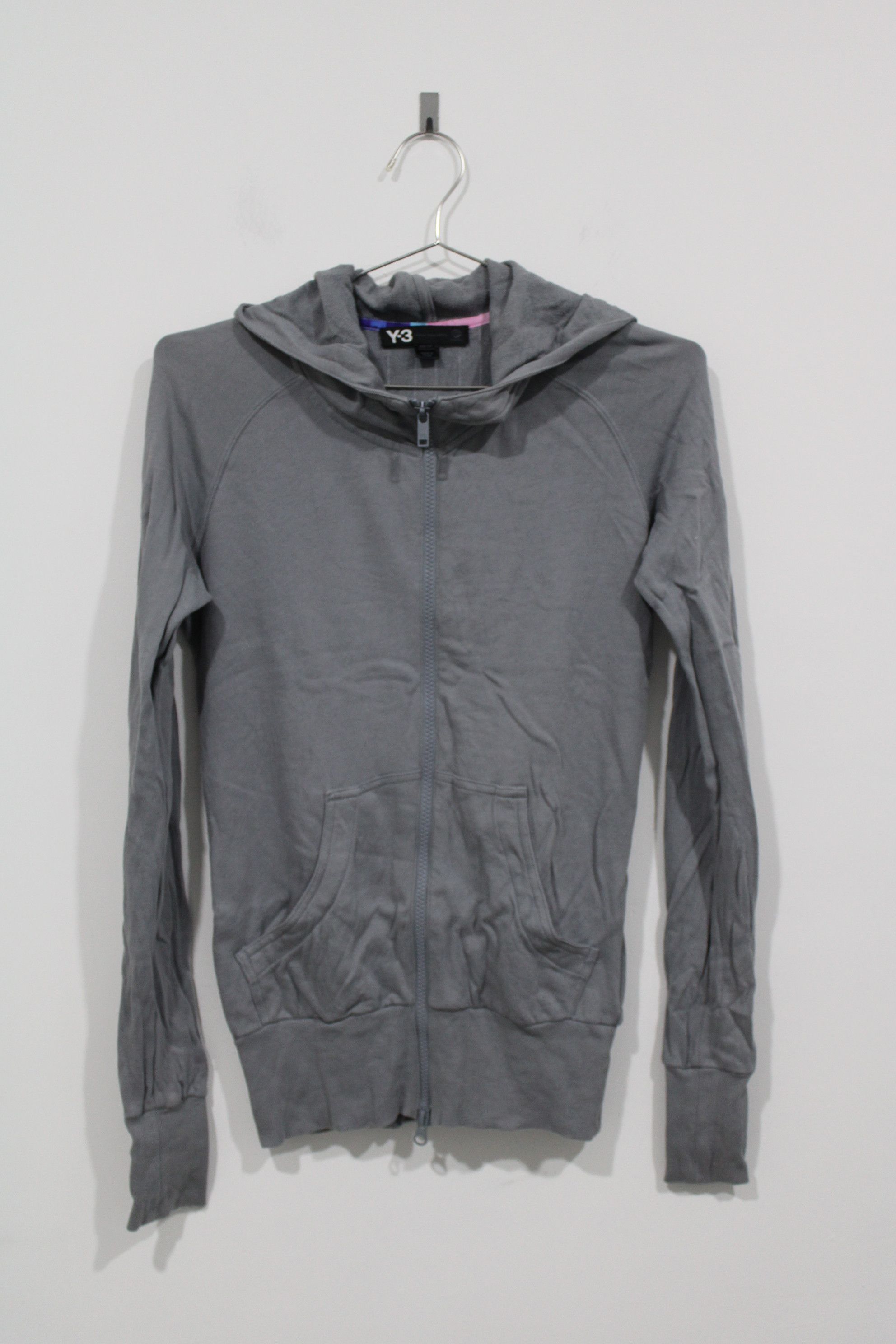 Adidas Adidas Y3 Yohji Yamamoto Grey Hoodie Size US XS / EU 42 / 0 - 1 Thumbnail