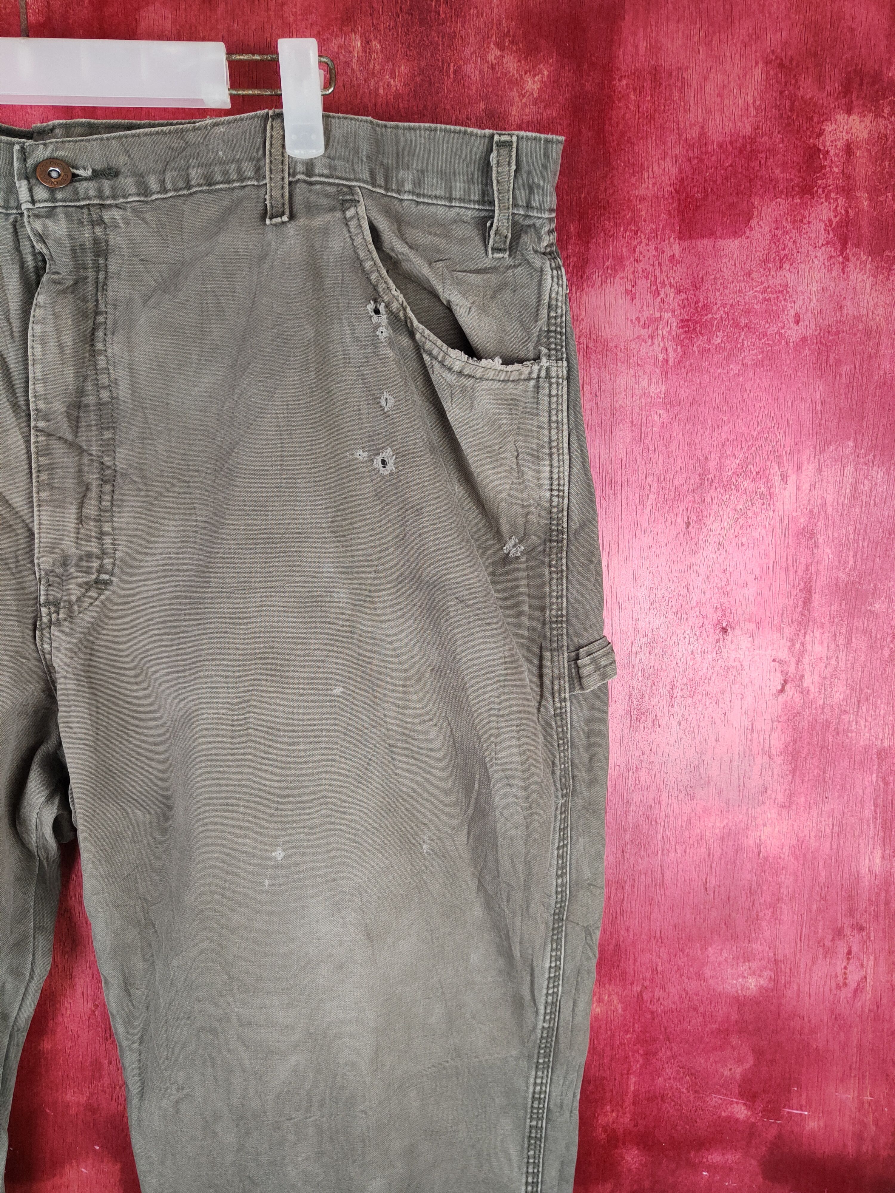 Dickies Dickies Olive Faded Multipocket Tactical Cargo Pants #S777 Size US 44 / EU 60 - 6 Thumbnail