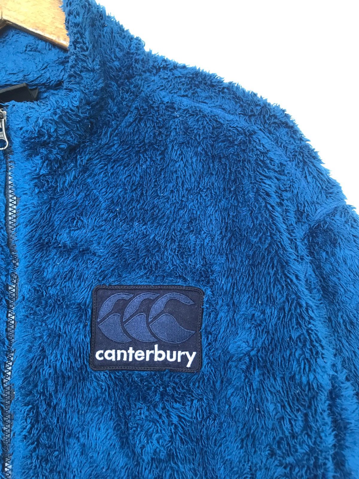 Canterbury of New Zealand Hairy Blue full zipper sweather. Size US XXL / EU 58 / 5 - 5 Thumbnail
