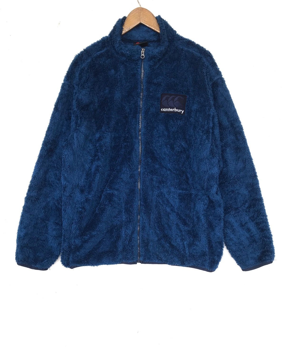 Canterbury of New Zealand Hairy Blue full zipper sweather. Size US XXL / EU 58 / 5 - 1 Thumbnail