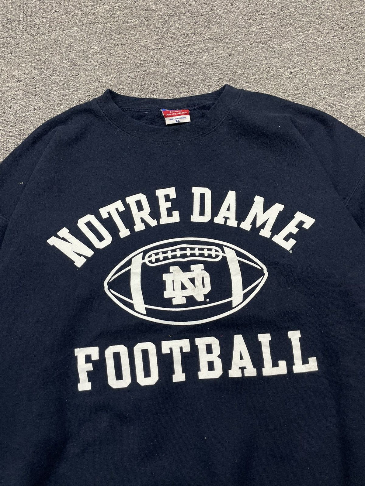 Champion Vintage Champion Sweatshirt Notre Dame Football Oversized Size US XL / EU 56 / 4 - 3 Thumbnail