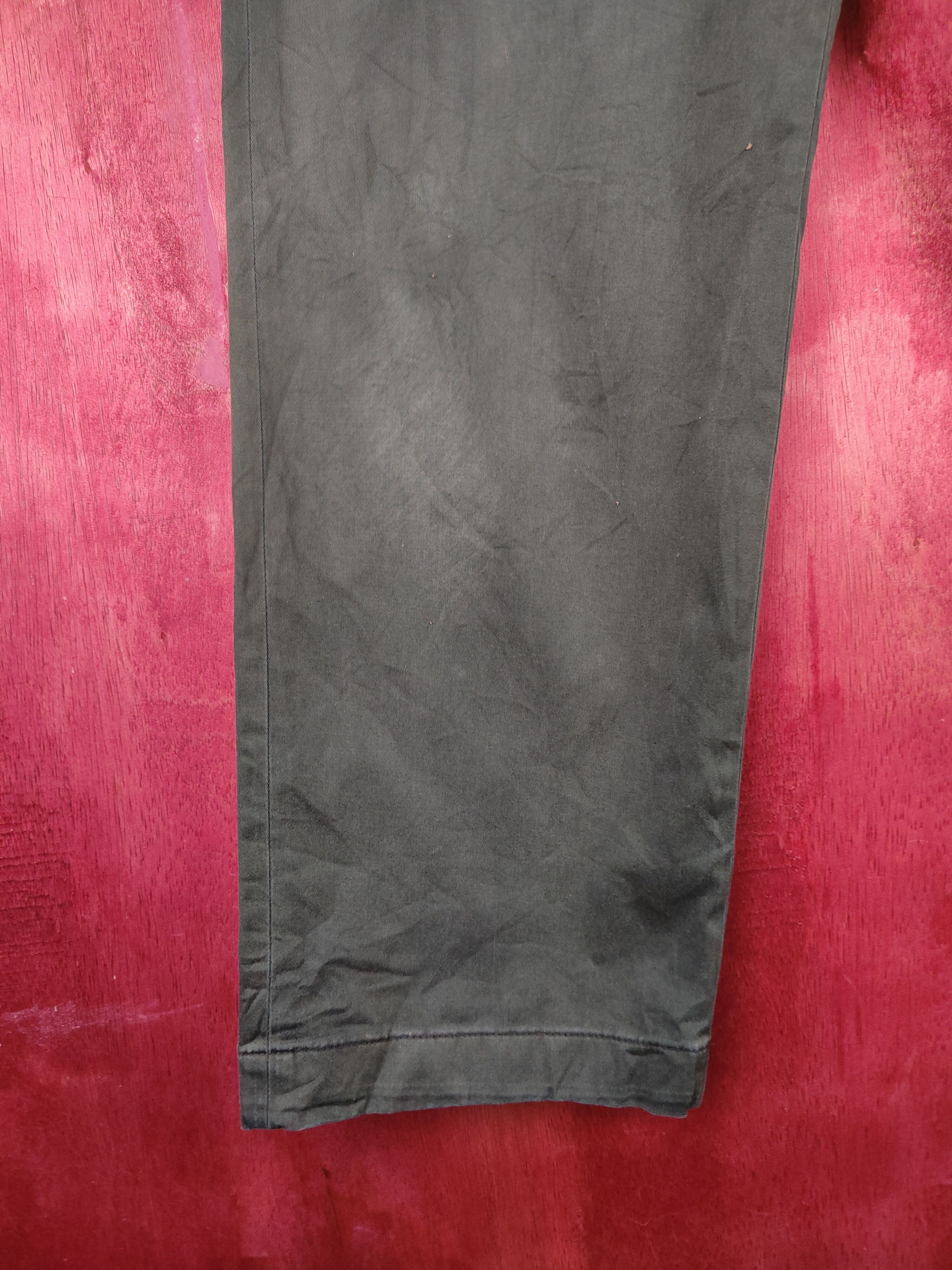 Japanese Brand × Vintage Good Day Dark Olive faded vintage Casual Pants #S819 Size US 32 / EU 48 - 4 Thumbnail