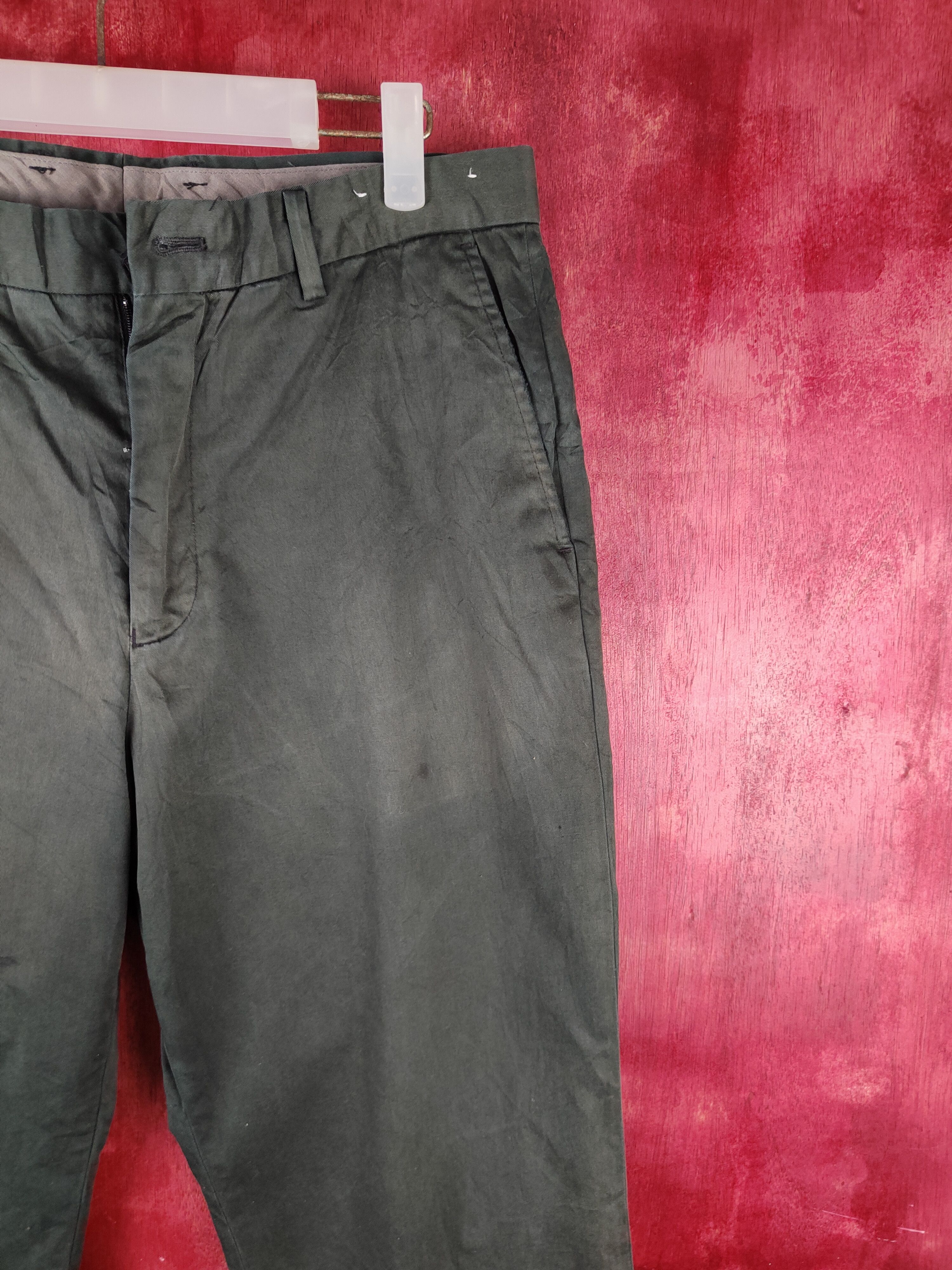 Japanese Brand × Vintage Good Day Dark Olive faded vintage Casual Pants #S819 Size US 32 / EU 48 - 5 Thumbnail