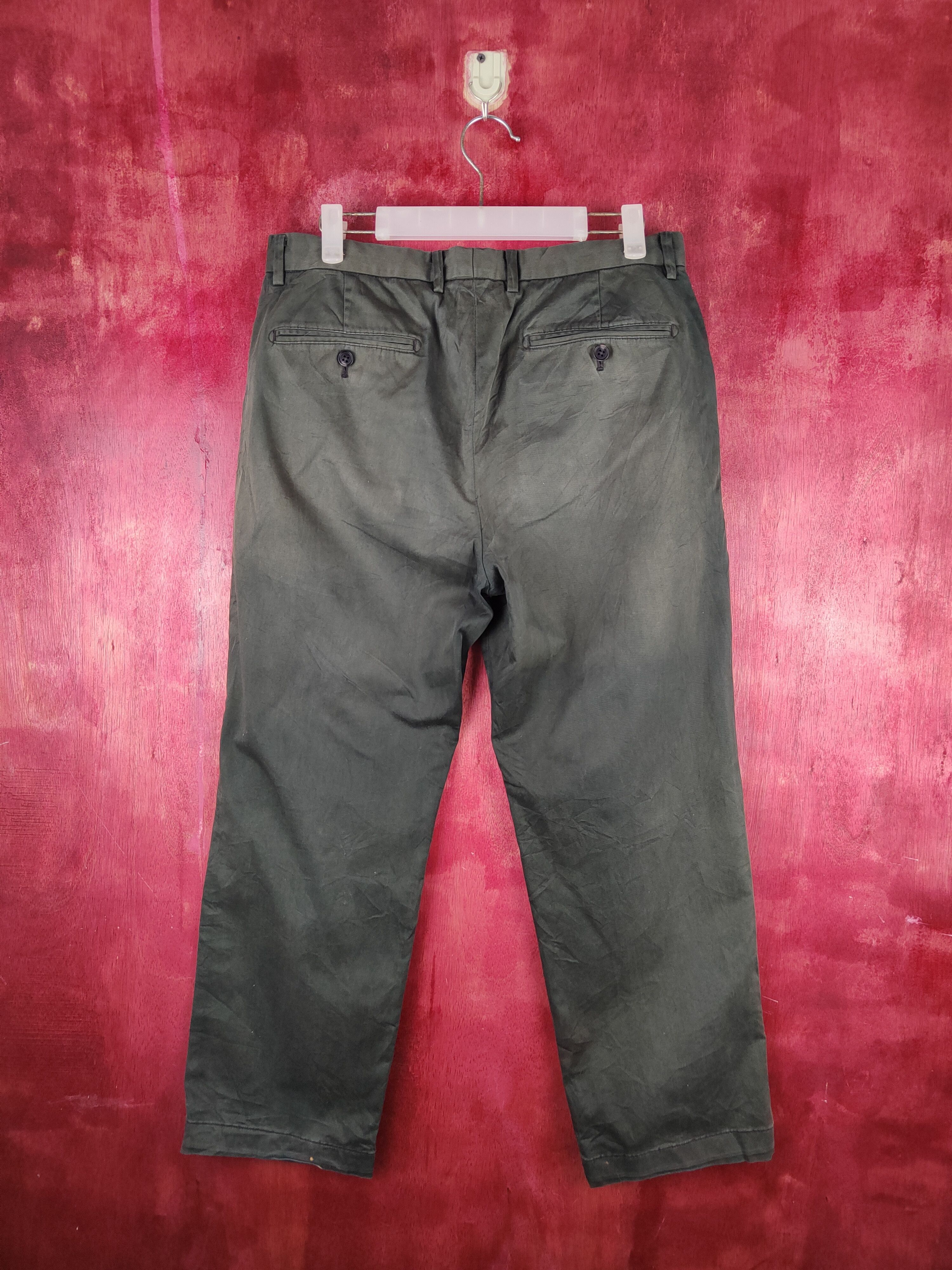 Japanese Brand × Vintage Good Day Dark Olive faded vintage Casual Pants #S819 Size US 32 / EU 48 - 7 Thumbnail