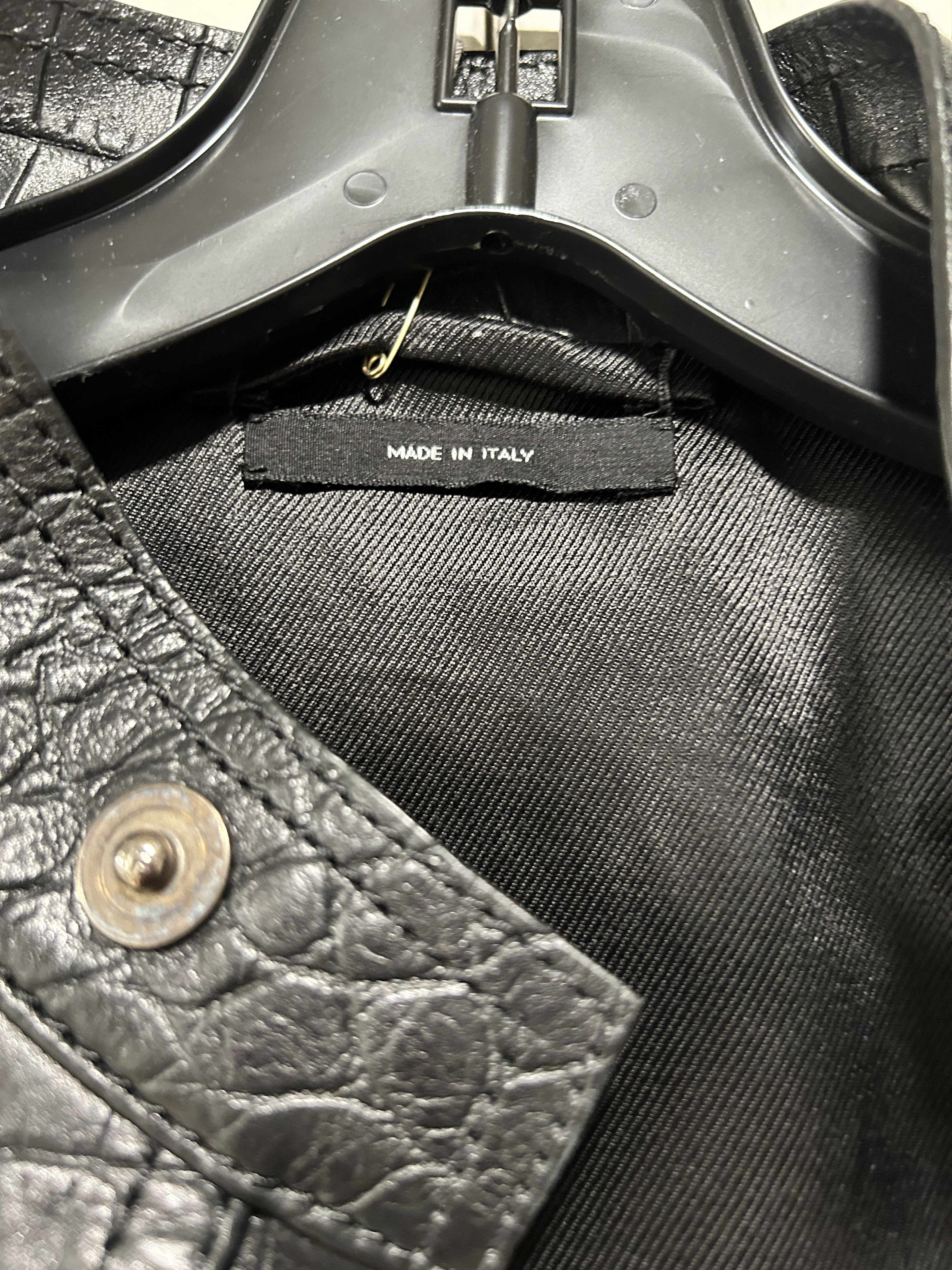 Tom Ford Tom Ford Leather Biker Crocodile Jacket in Black size It 52 Size US L / EU 52-54 / 3 - 5 Thumbnail