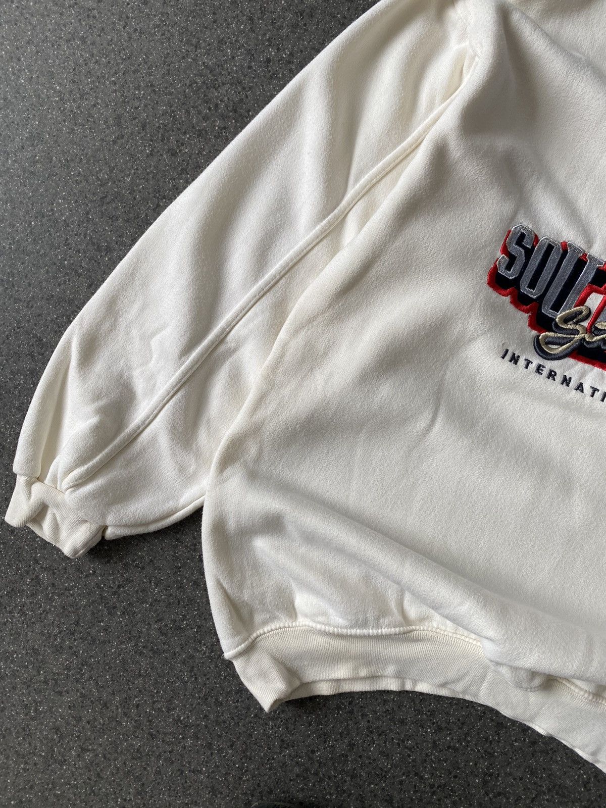 Southpole × Vintage Vintage South Pole Cream Blank Sweatshirt Size US L / EU 52-54 / 3 - 2 Thumbnail