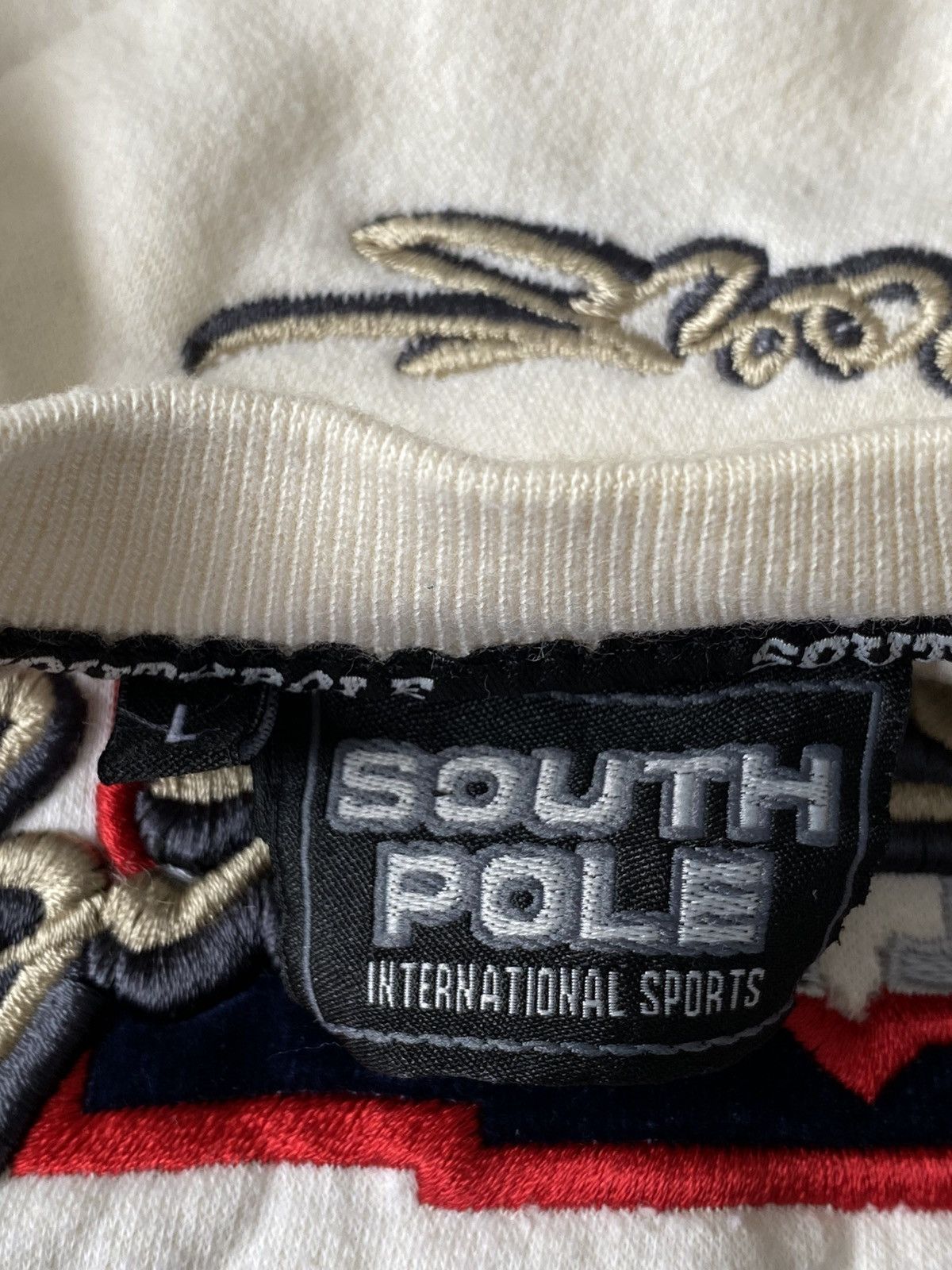 Southpole × Vintage Vintage South Pole Cream Blank Sweatshirt Size US L / EU 52-54 / 3 - 7 Thumbnail