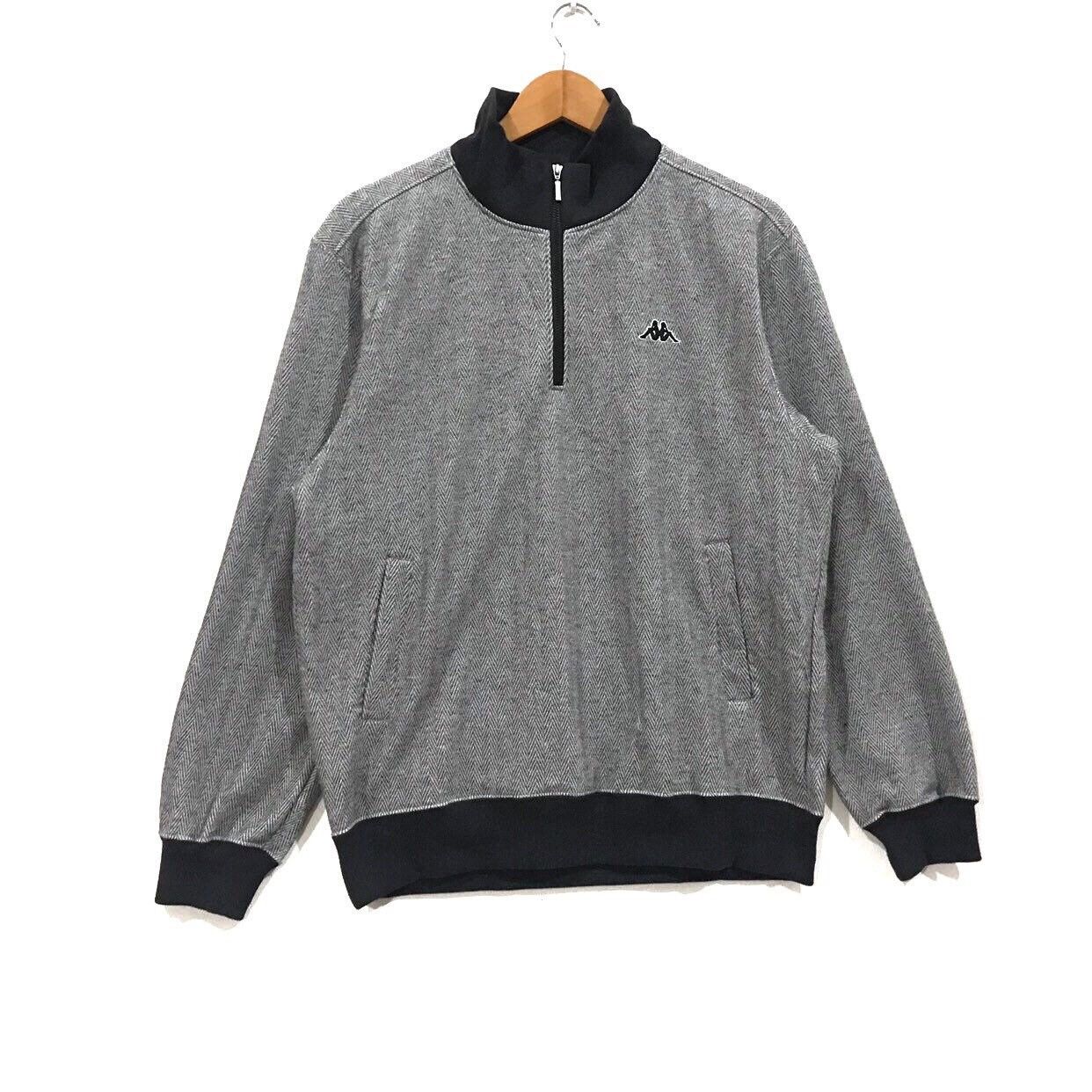 vintage kappa half zipper jumper pullover sweatshirt