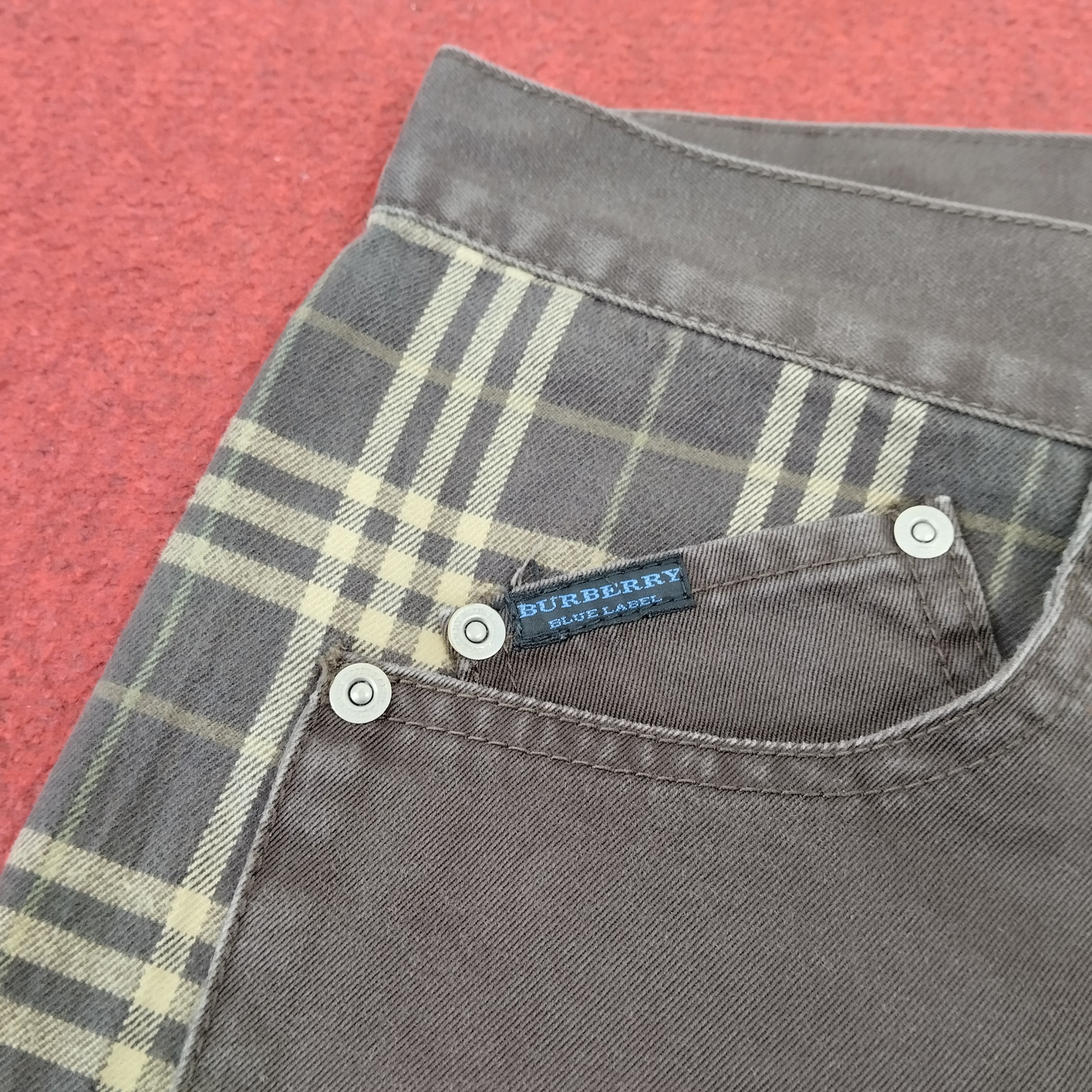 Burberry × Vintage Burberry London Blue Label Nova Check Trousers Pants Size US 31 - 12 Thumbnail