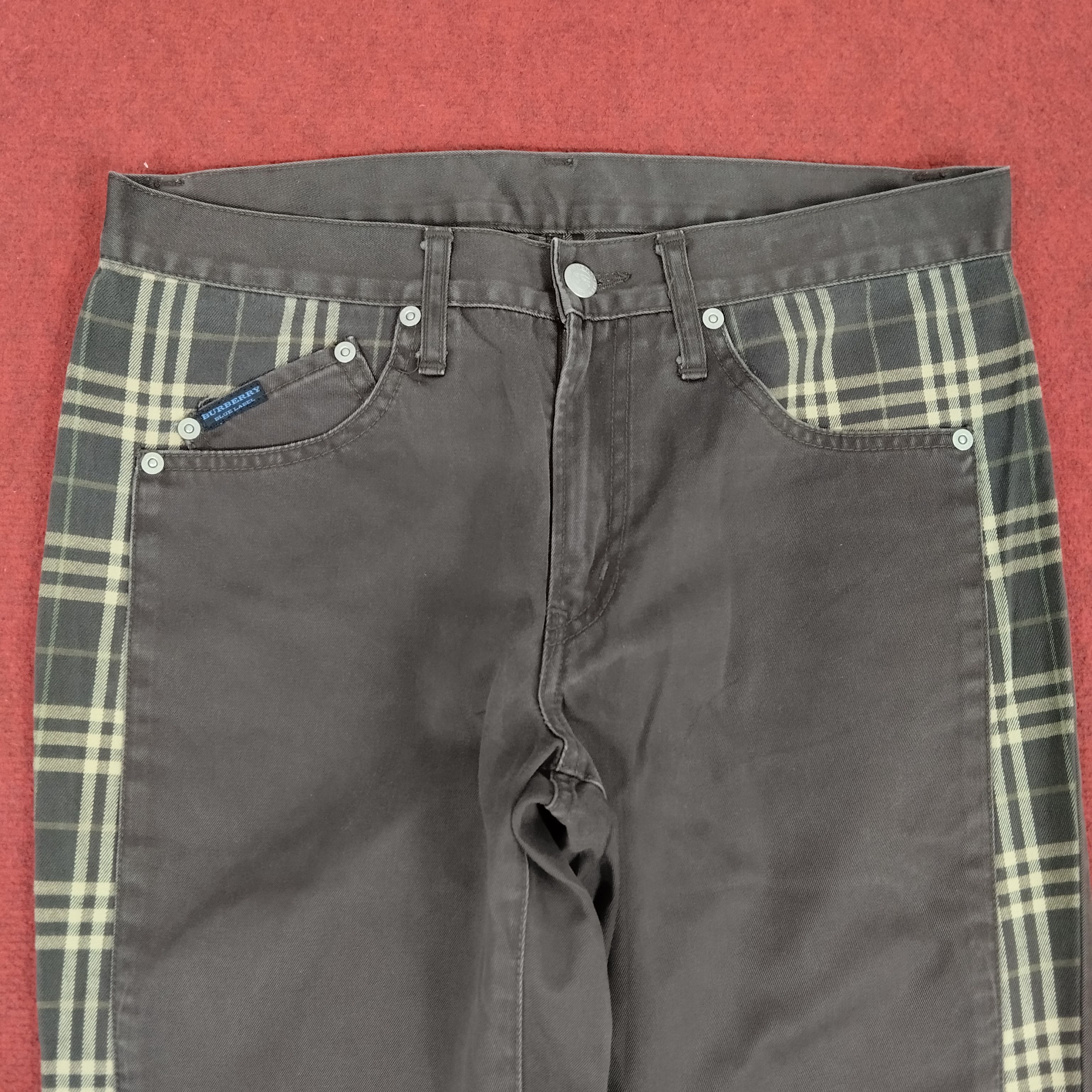 Burberry × Vintage Burberry London Blue Label Nova Check Trousers Pants Size US 31 - 2 Thumbnail