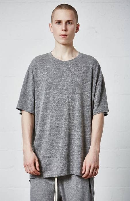 Fear of God FOG ESSENTIALS - Boxy Tee - Grey - Small Size US S / EU 44-46 / 1 - 1 Thumbnail