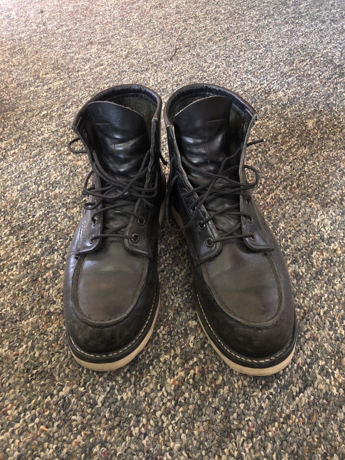 Black Leather Redwing 8137 Boots