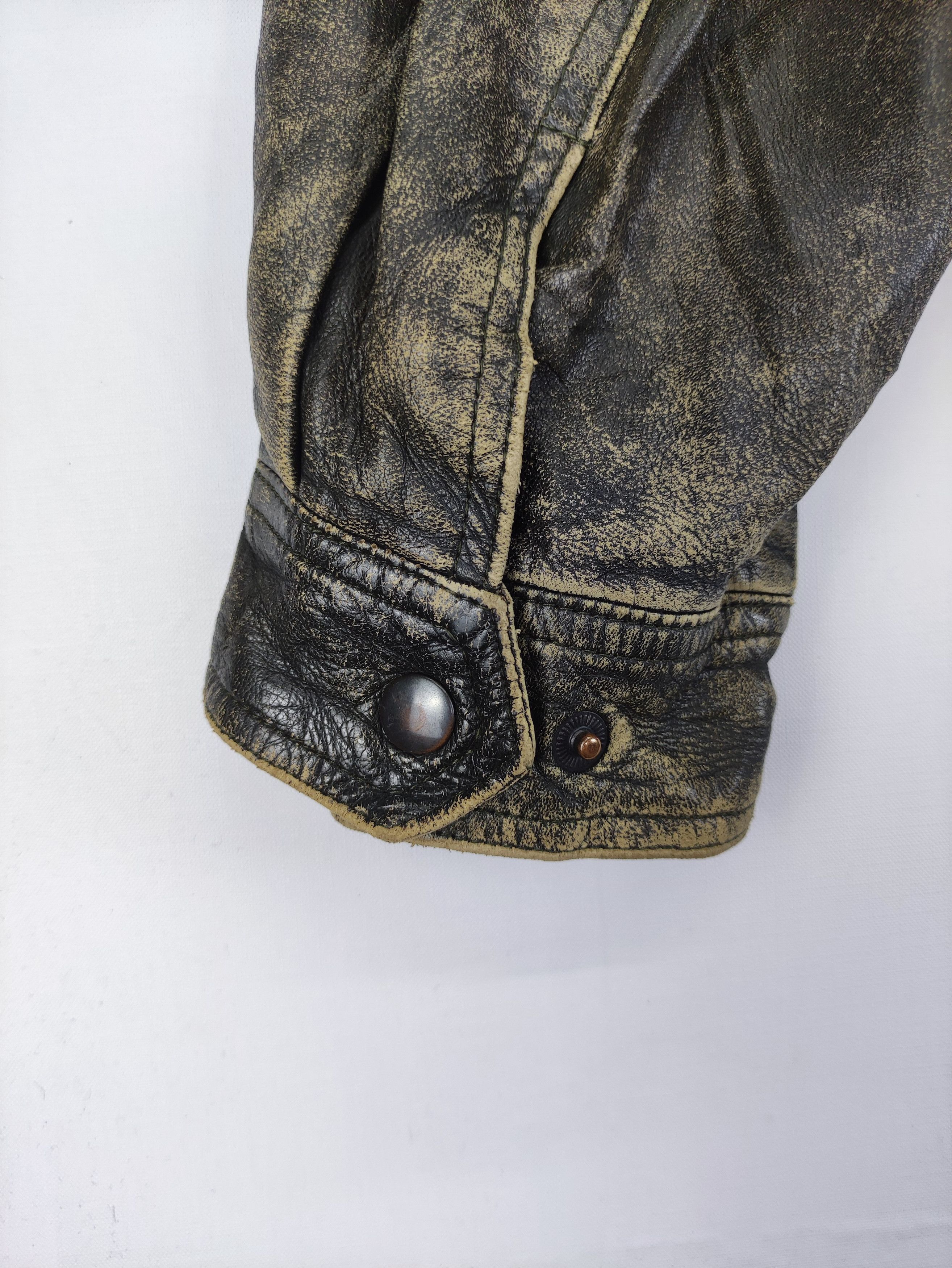 Leather Vintage Takagi Fur Leather Jacket Zipper Size US L / EU 52-54 / 3 - 13 Thumbnail