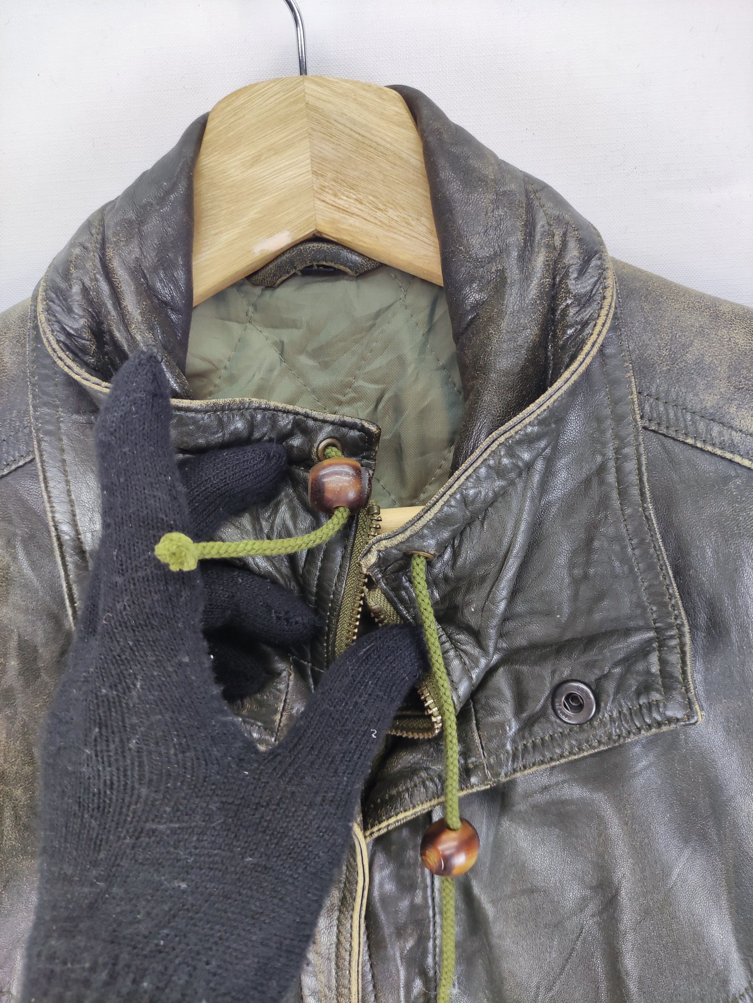 Leather Vintage Takagi Fur Leather Jacket Zipper Size US L / EU 52-54 / 3 - 7 Thumbnail