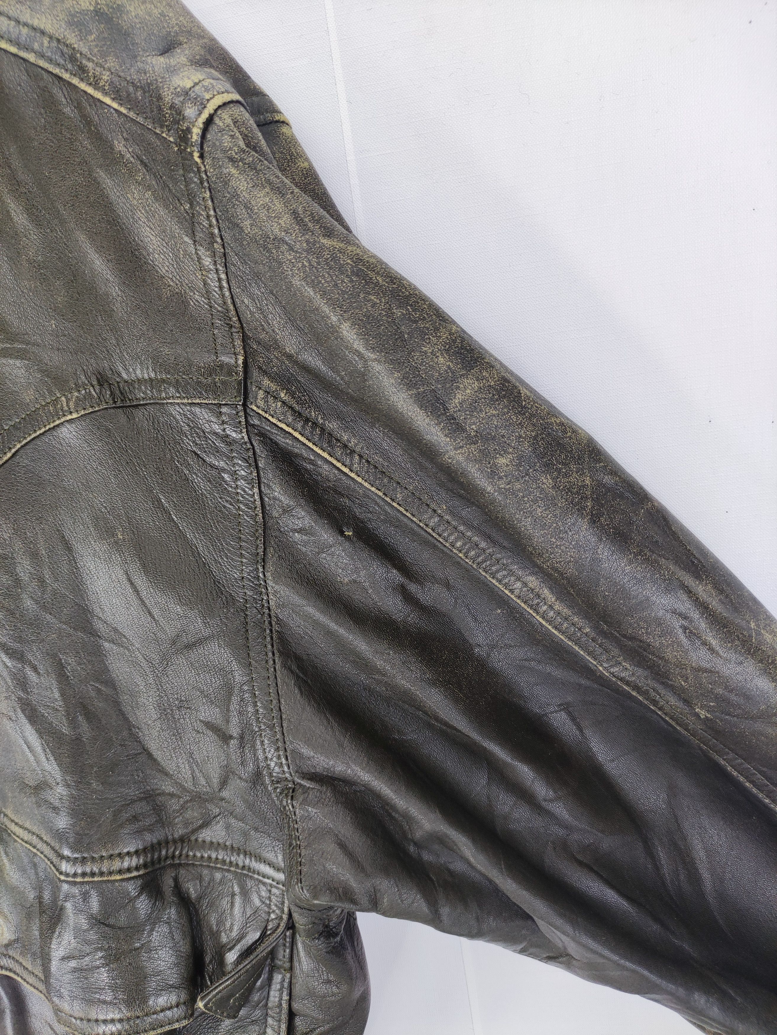 Leather Vintage Takagi Fur Leather Jacket Zipper Size US L / EU 52-54 / 3 - 4 Thumbnail