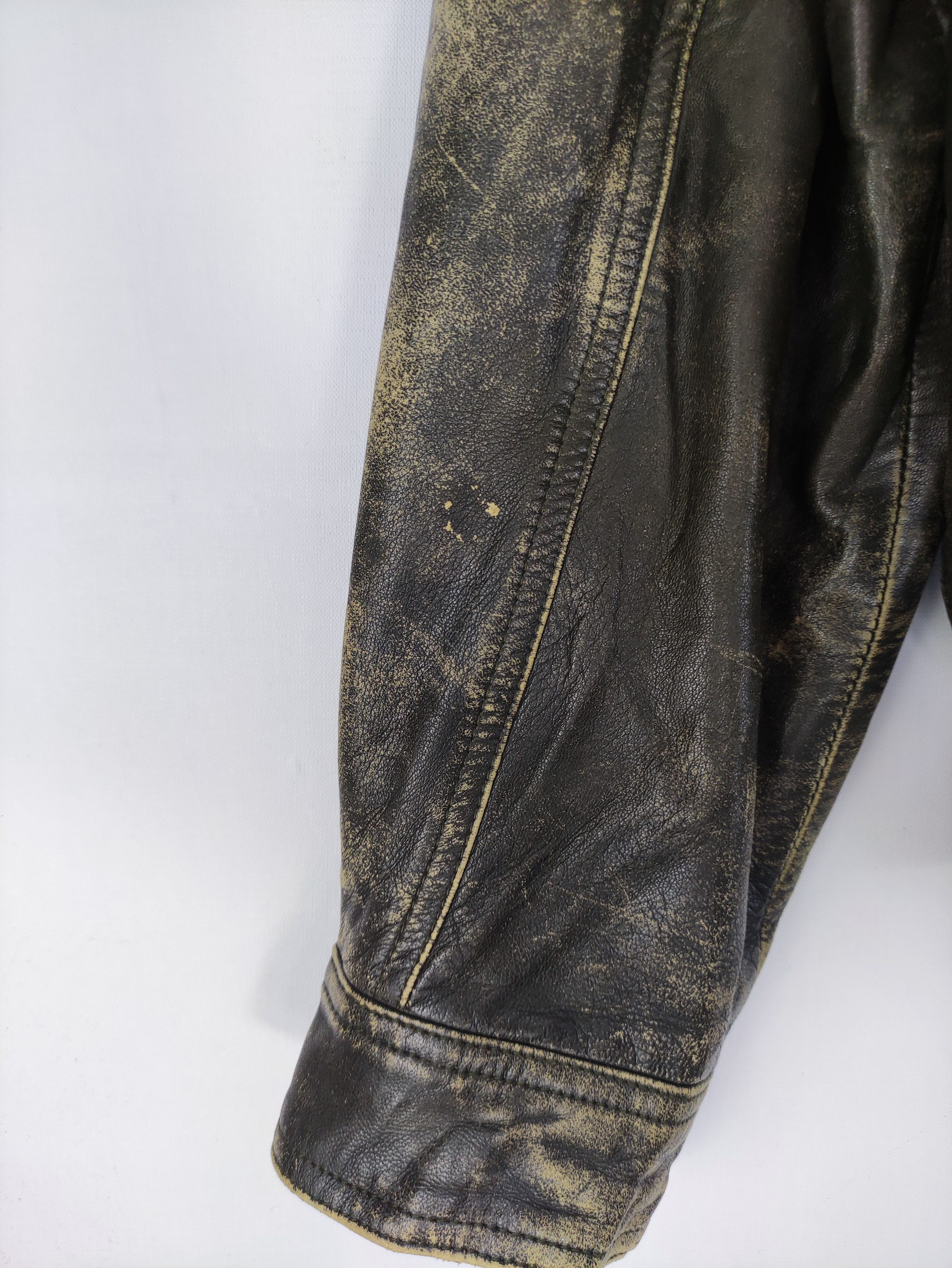 Leather Vintage Takagi Fur Leather Jacket Zipper Size US L / EU 52-54 / 3 - 2 Thumbnail