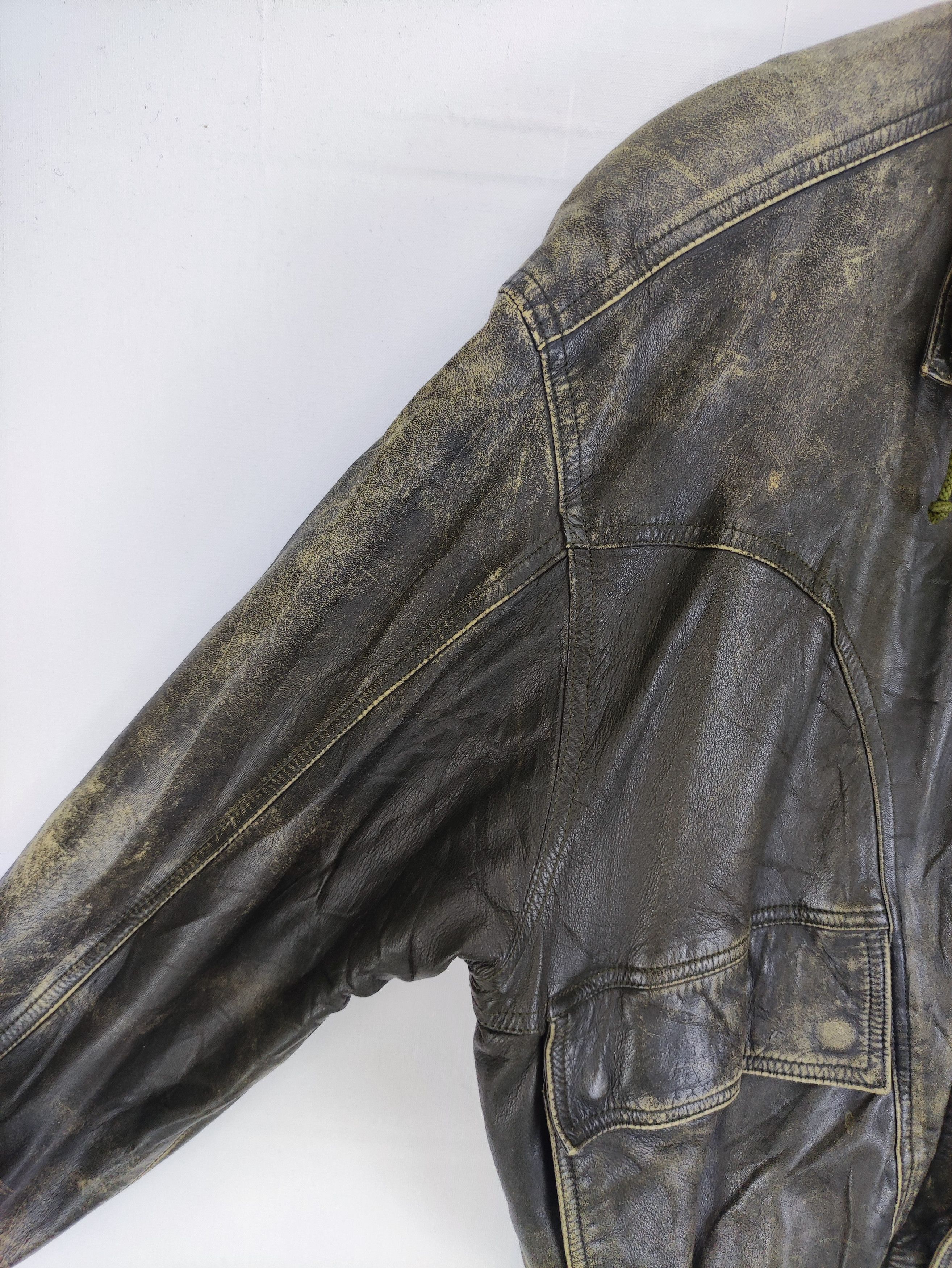 Leather Vintage Takagi Fur Leather Jacket Zipper Size US L / EU 52-54 / 3 - 3 Thumbnail