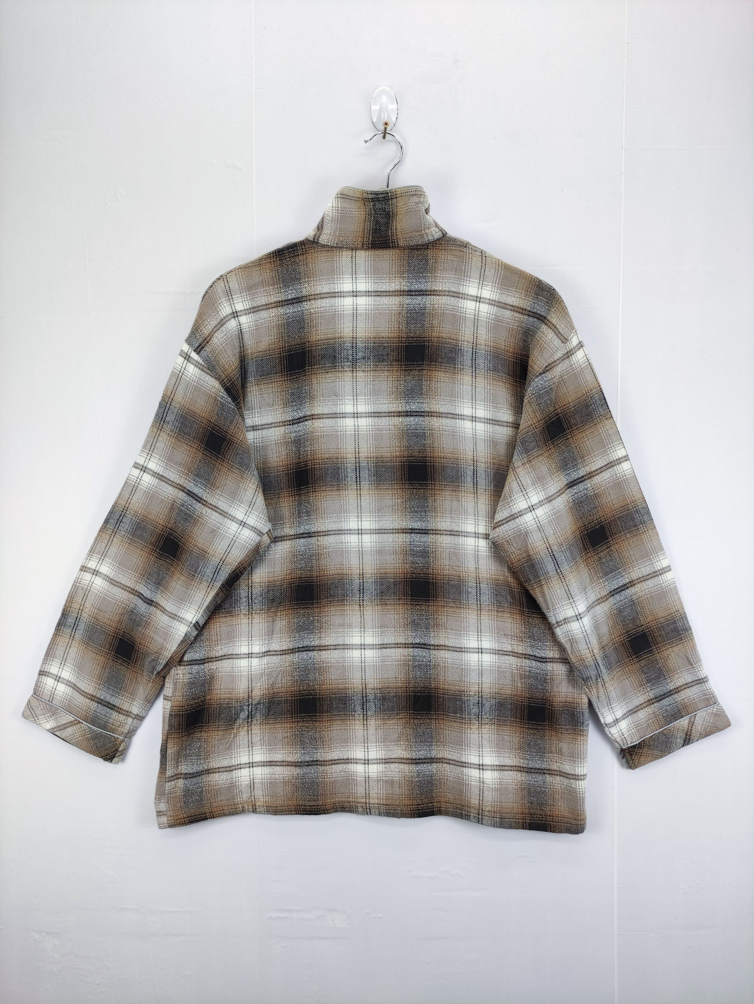 Japanese Brand Vintage Pyjama Wear 1 Set Double Pocket Checkered Size US L / EU 52-54 / 3 - 5 Thumbnail