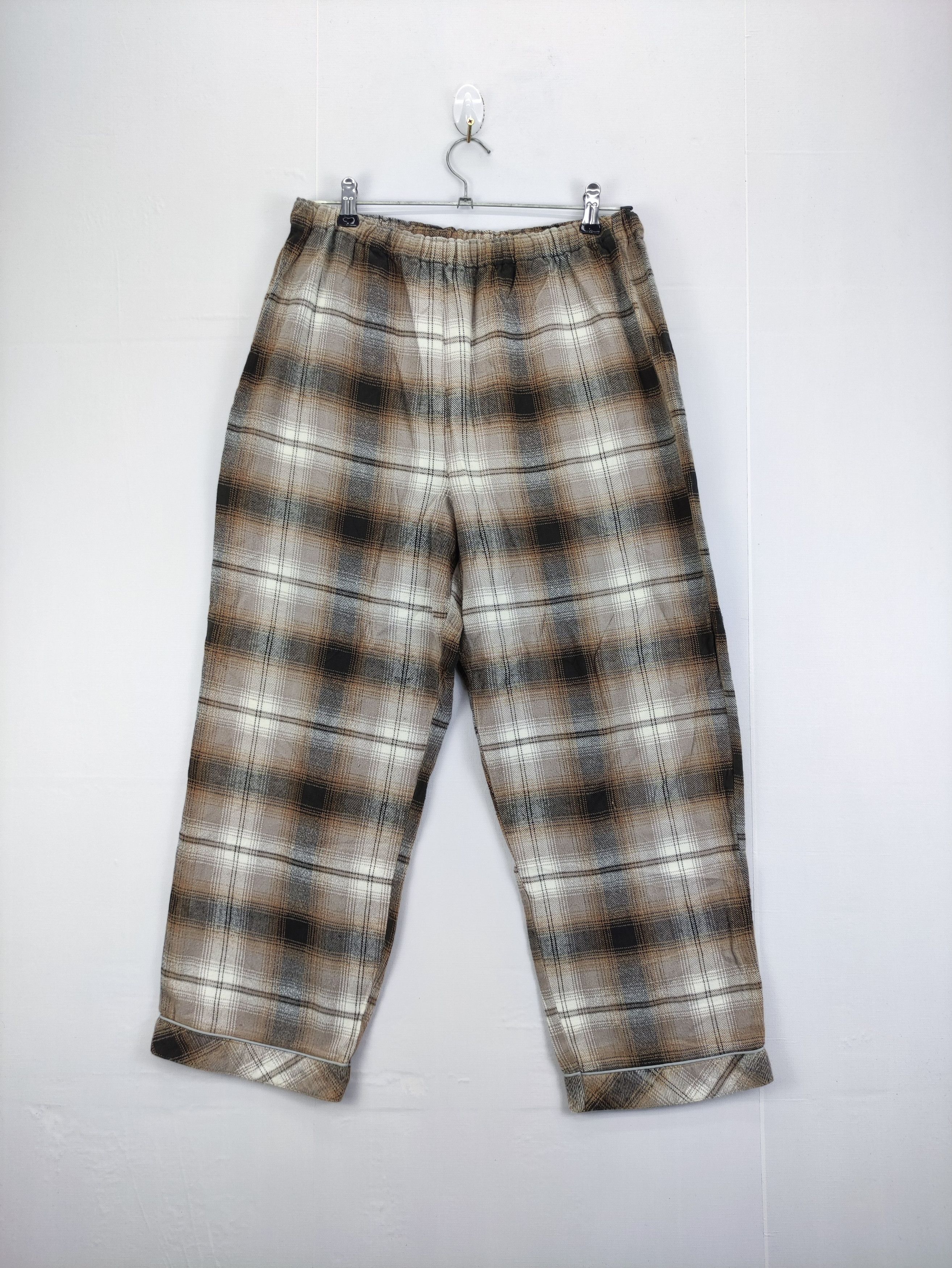 Japanese Brand Vintage Pyjama Wear 1 Set Double Pocket Checkered Size US L / EU 52-54 / 3 - 6 Thumbnail