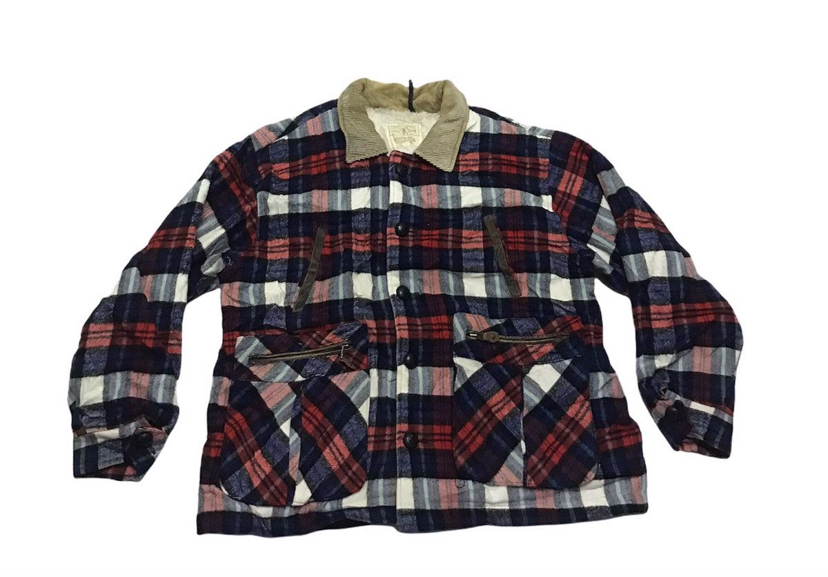 Vintage Houston tartan sherpa jacket Size US L / EU 52-54 / 3 - 4 Thumbnail