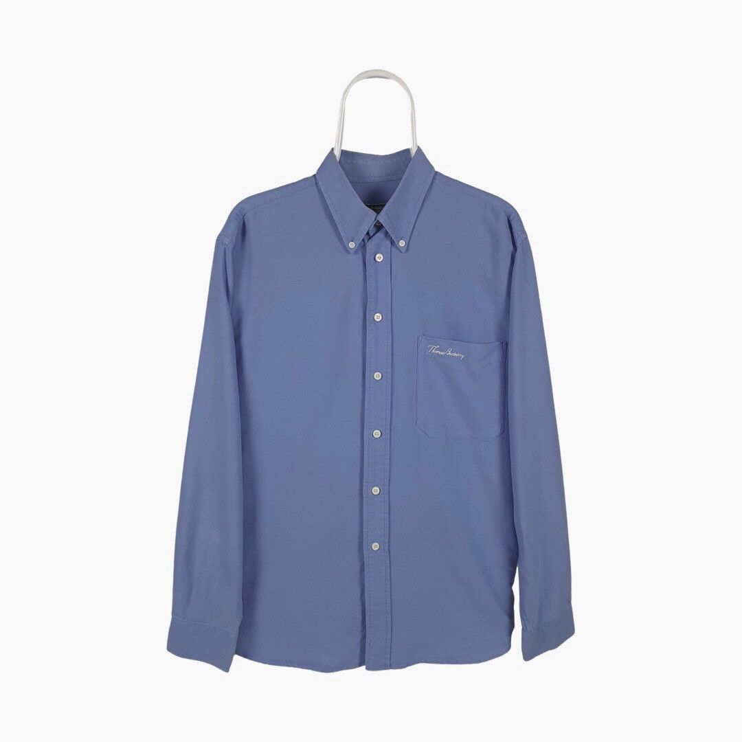 Burberry × Vintage Vintage Thomas Burberry Shirt Blue Size US XL / EU 56 / 4 - 1 Thumbnail