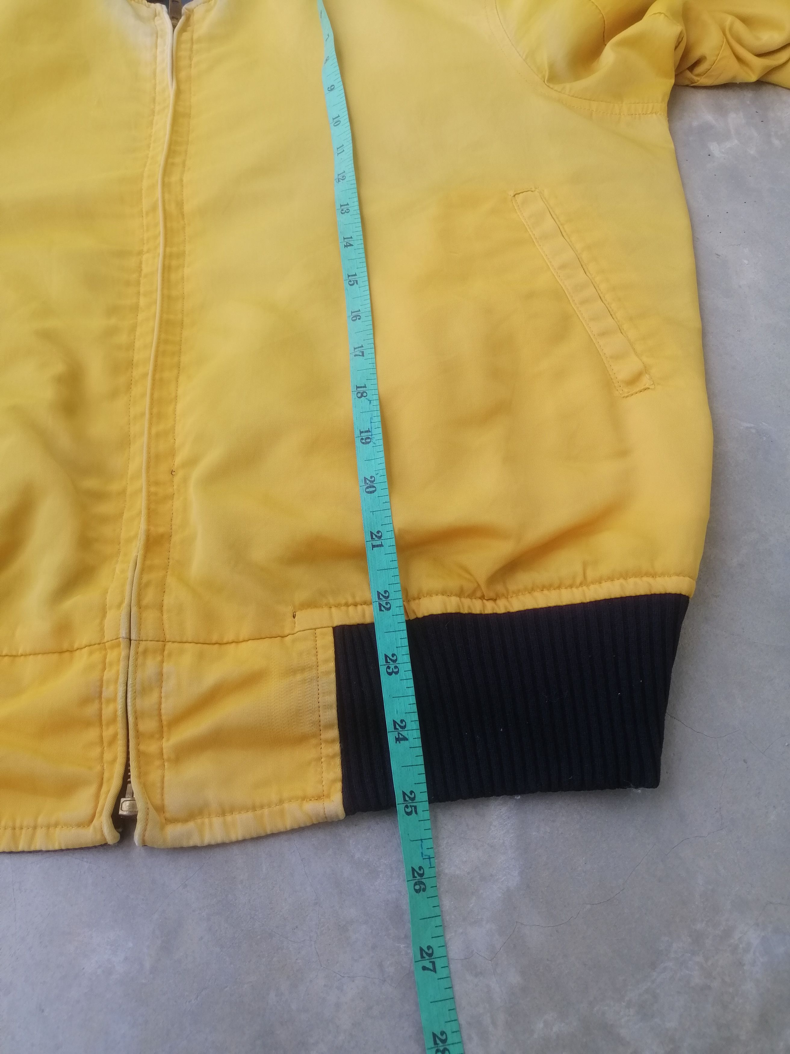 Vintage Limited Reversible Bomber Jacket Yellow Navy Blue Size US L / EU 52-54 / 3 - 8 Thumbnail