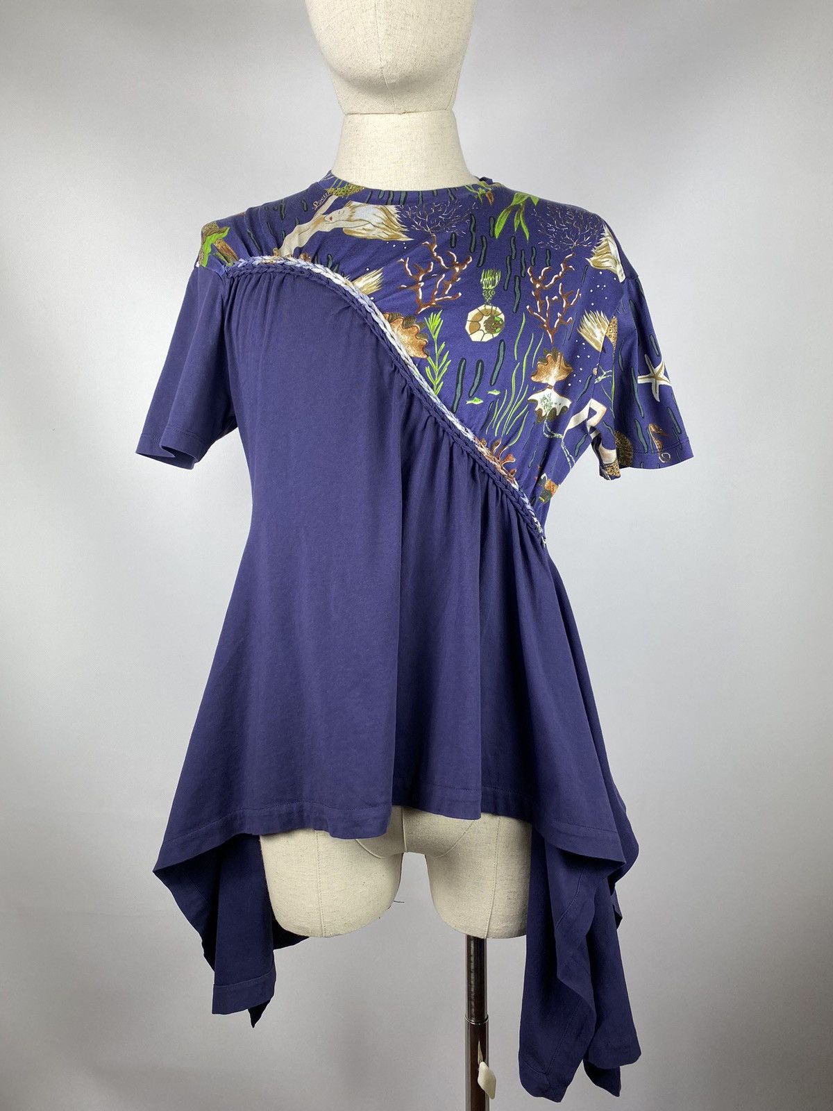 Loewe Loewe Paula’s Ibiza women printed mermaid assymetric t shirt Size M / US 6-8 / IT 42-44 - 2 Thumbnail