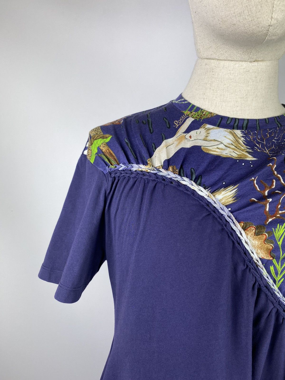 Loewe Loewe Paula’s Ibiza women printed mermaid assymetric t shirt Size M / US 6-8 / IT 42-44 - 4 Thumbnail