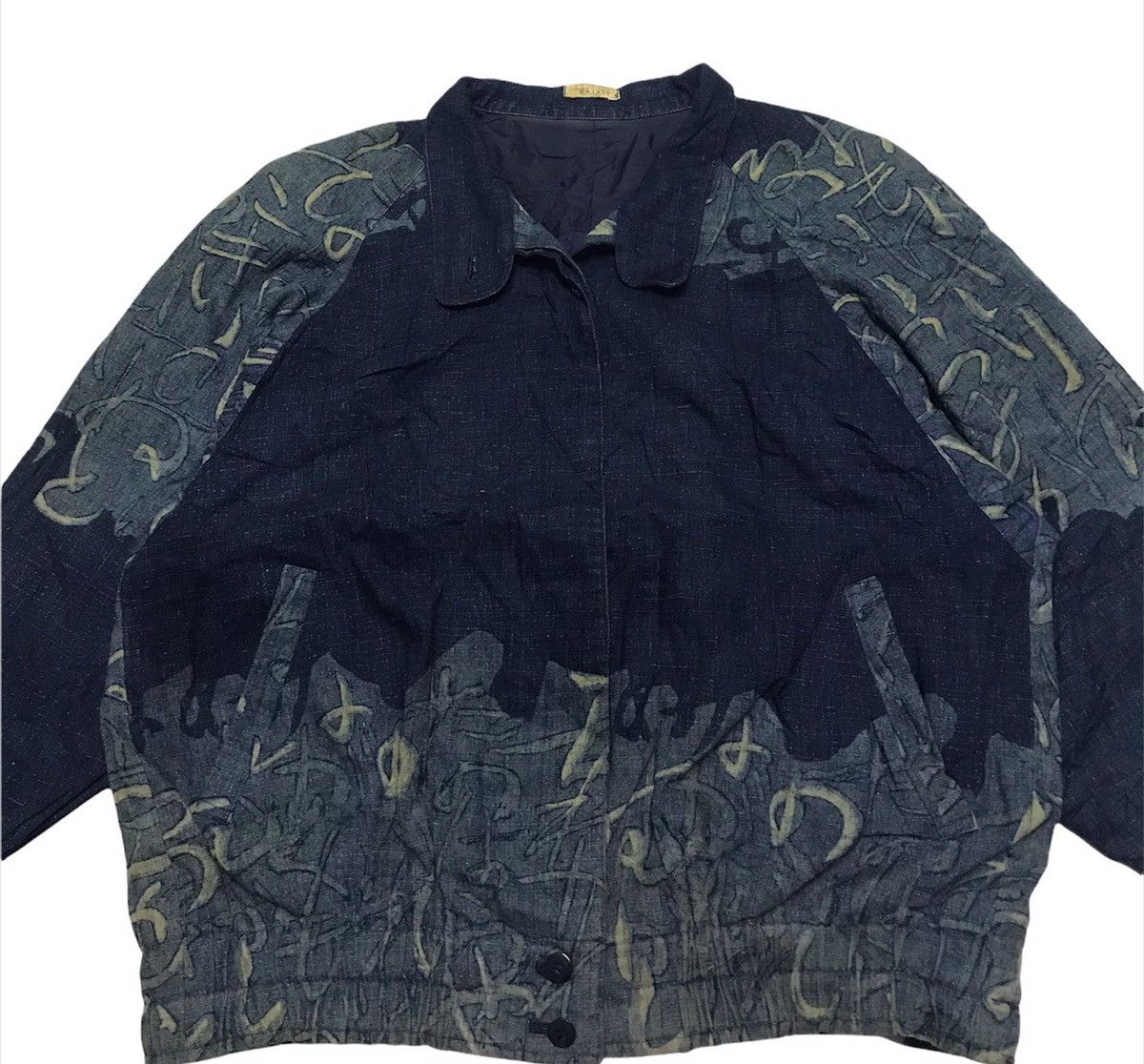 Vintage vintage indigo jacket nice design Size US M / EU 48-50 / 2 - 3 Thumbnail