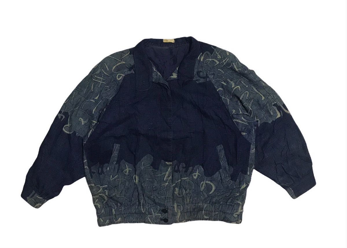 Vintage vintage indigo jacket nice design Size US M / EU 48-50 / 2 - 1 Thumbnail