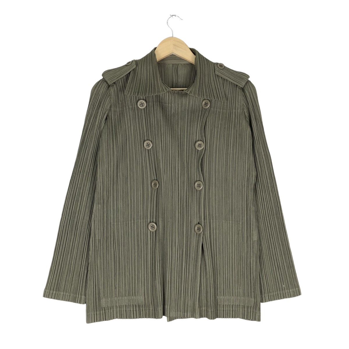Issey Miyake 🔥Issey Miyake Pleats Please Double Collar Jacket Size M / US 6-8 / IT 42-44 - 2 Thumbnail