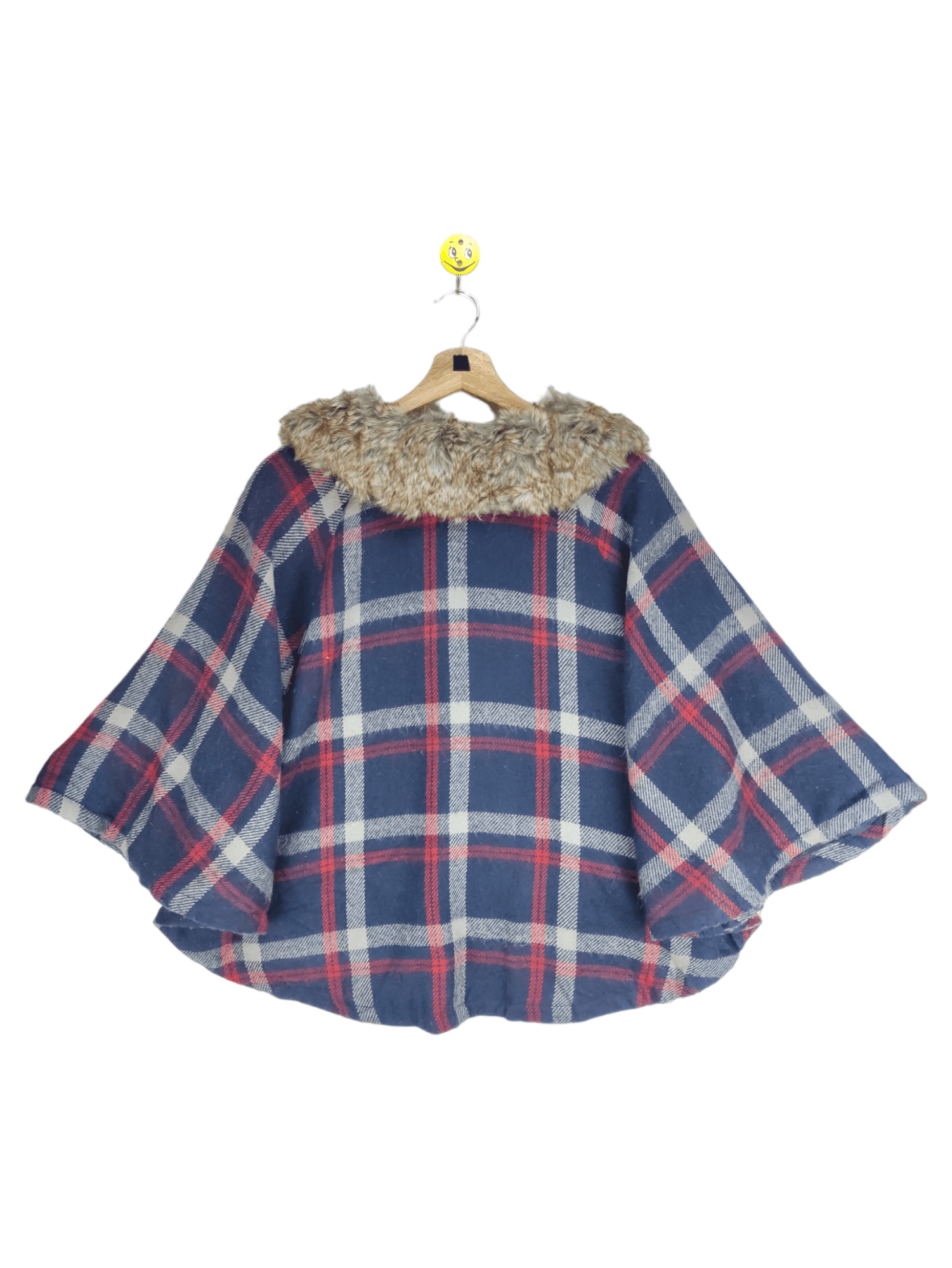 Japanese Brand Steals🔥Poncho Checkered by Scolar Size ONE SIZE - 2 Thumbnail